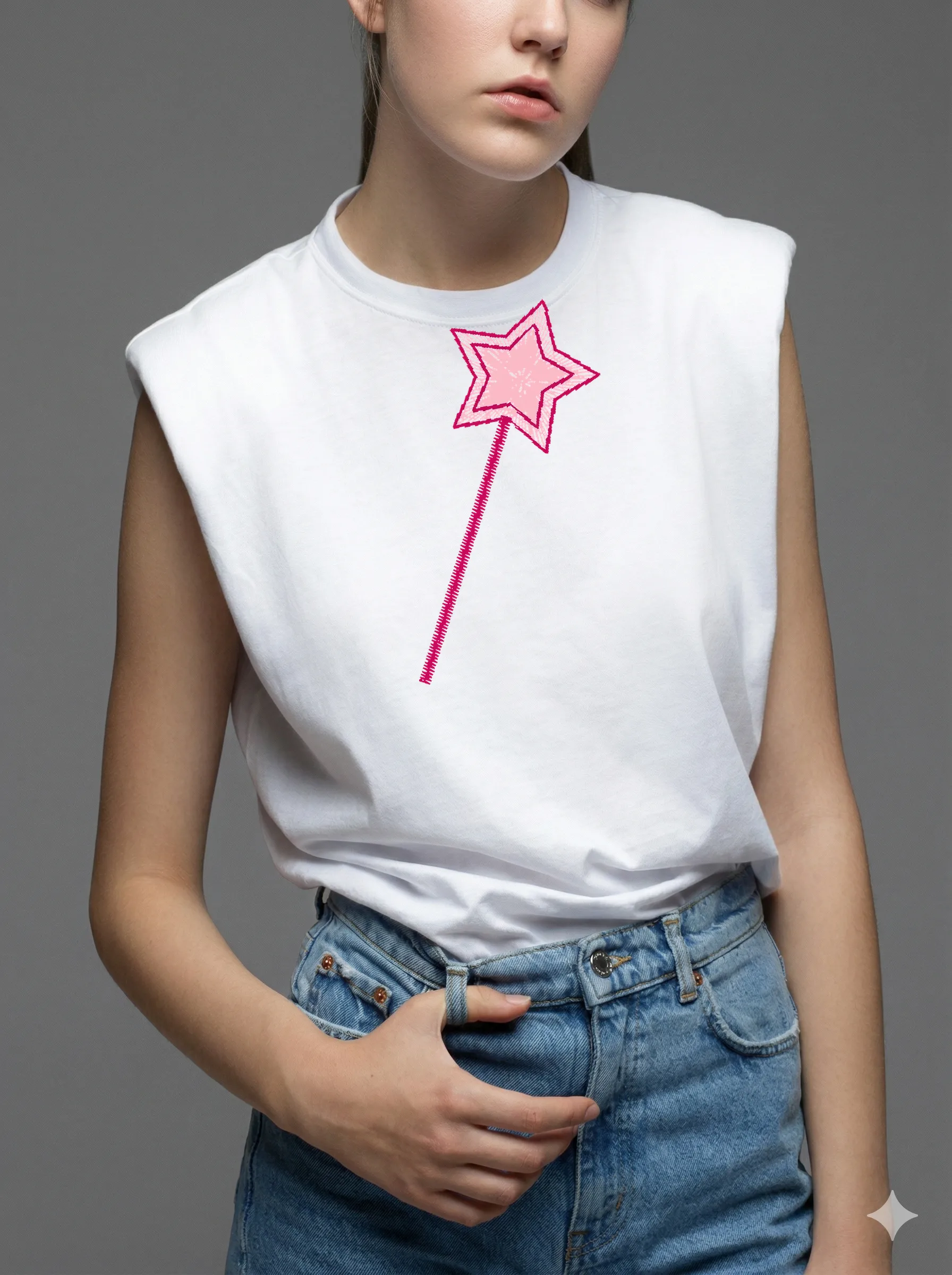 Дизайн машинной вышивки «Сказочная волшебная палочка» (36×54.2 мм) — вид 8