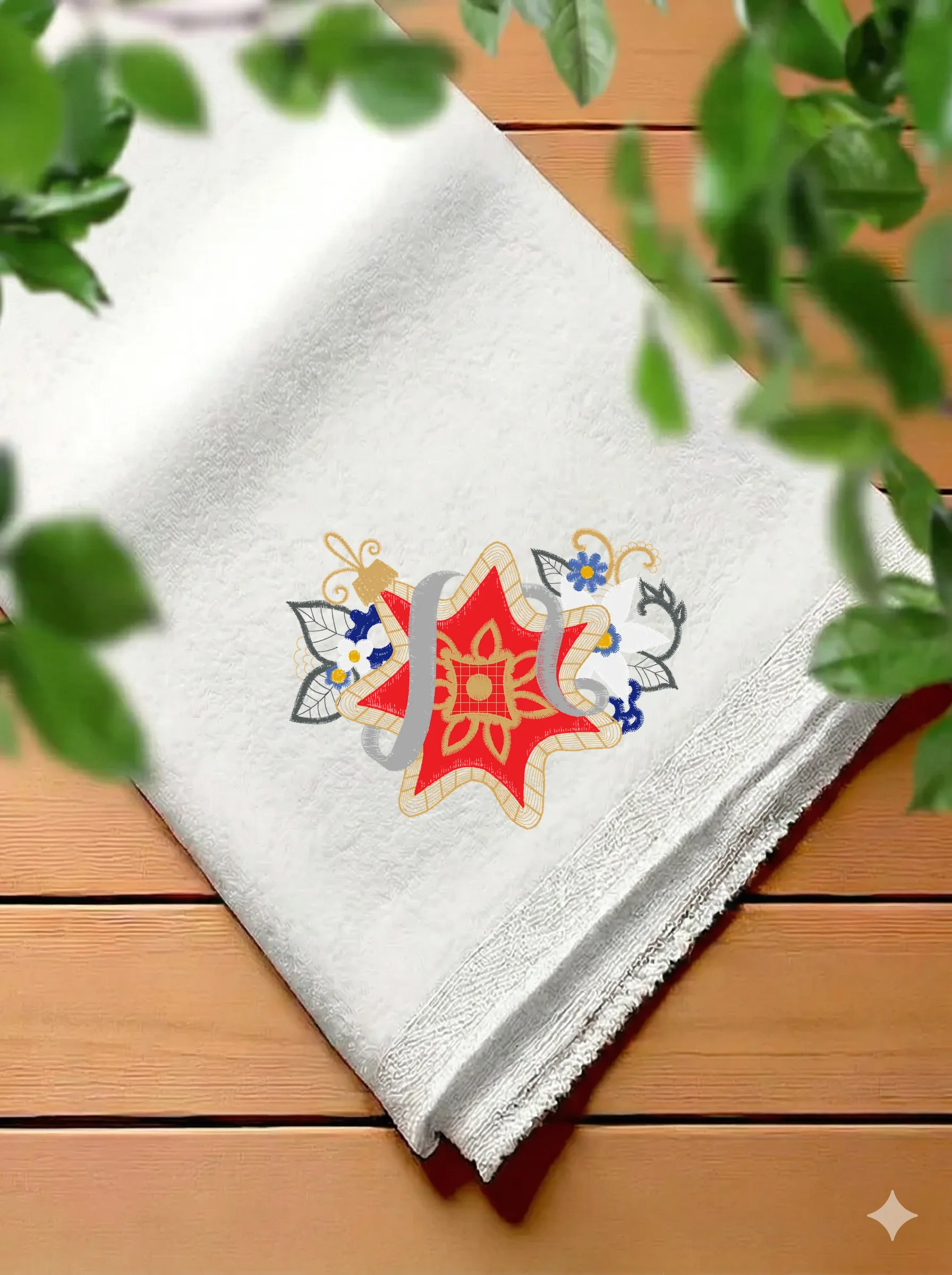 Дизайн машинной вышивки «Рождественская ажурная звезда» (120.4×114 мм) — вид 7