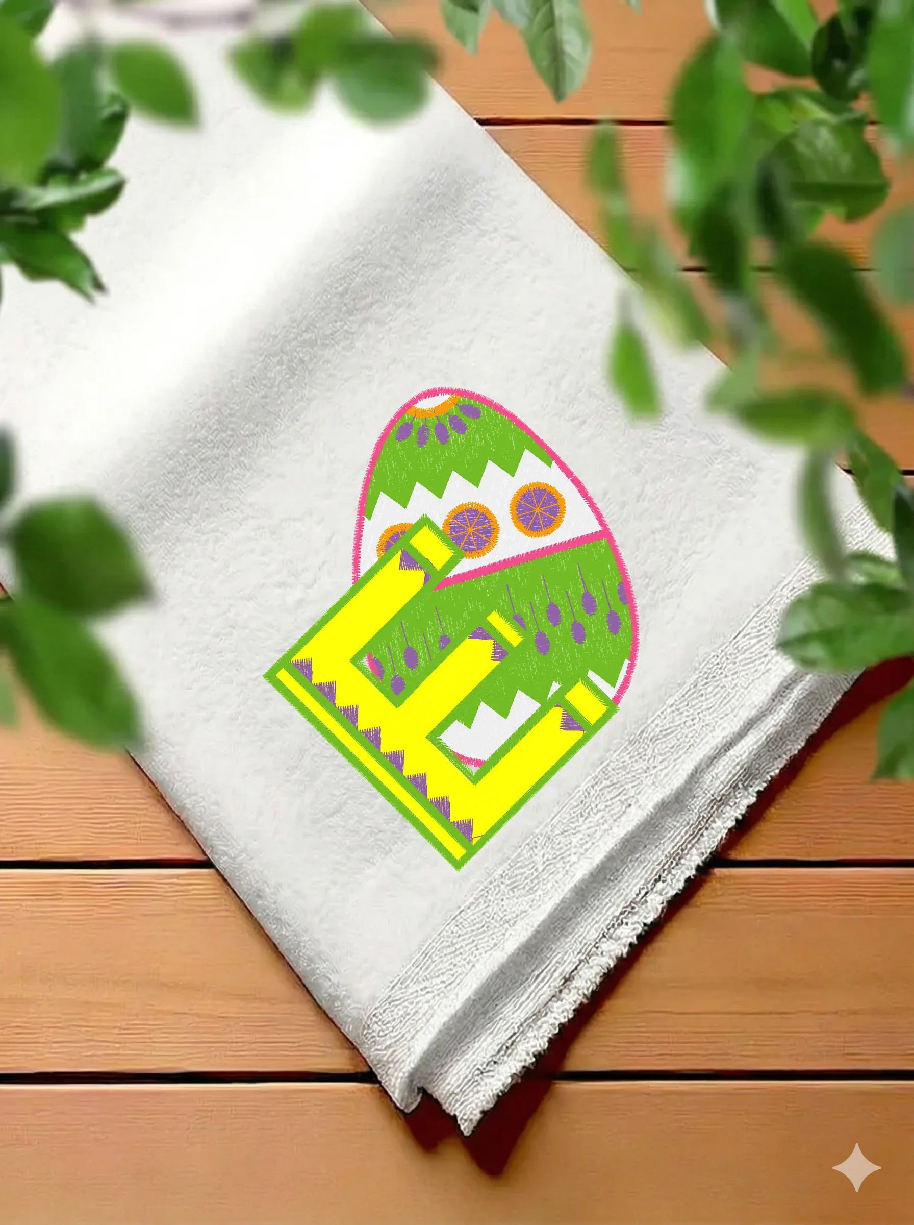 Дизайн машинной вышивки «Пасхальная буква E» (96.9×97.9 мм) — вид 7
