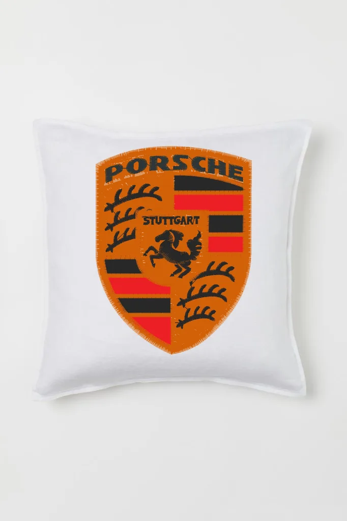 Дизайн машинной вышивки «Автомобильная эмблема Porsche» (73.3×98 мм) — вид 2