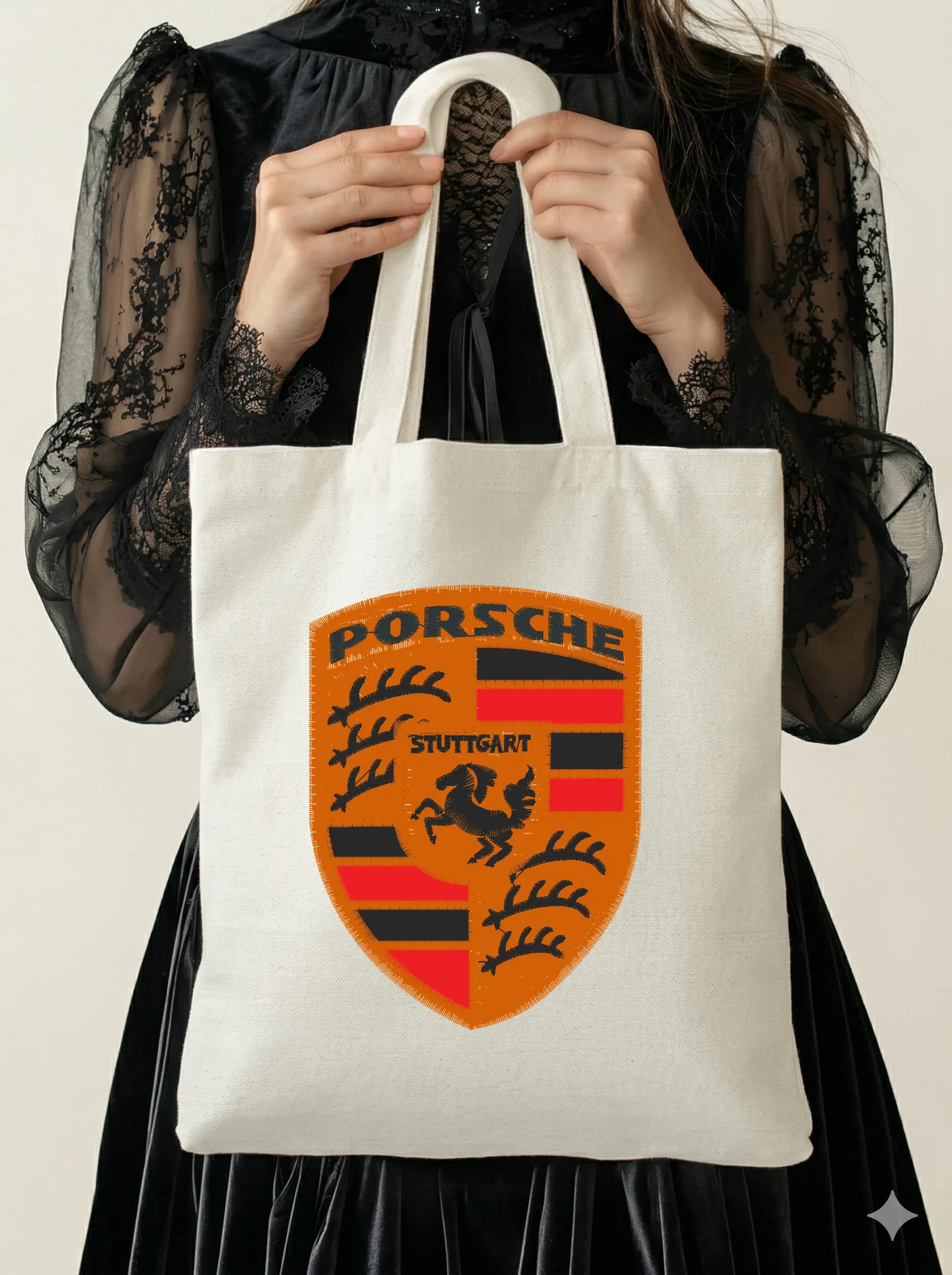 Дизайн машинной вышивки «Автомобильная эмблема Porsche» (73.3×98 мм) — вид 5
