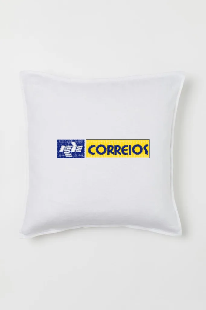 Дизайн машинной вышивки «Логотип почты Correios» (88.2×18 мм) — вид 2