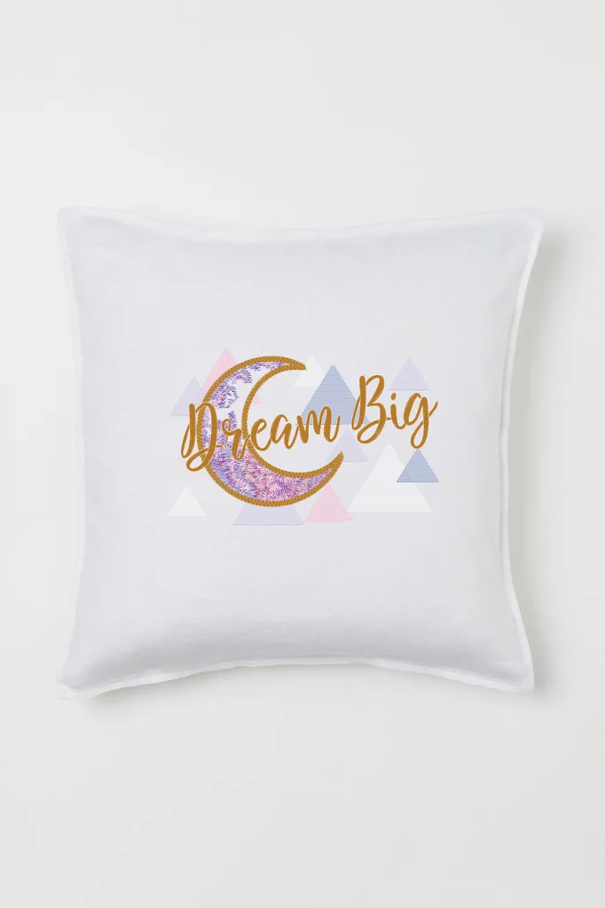 Дизайн машинной вышивки «Волшебный месяц Dream Big» (113.2×173.9 мм) — вид 2