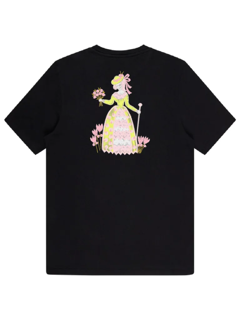 Дизайн машинной вышивки «Винтажная дама с букетом» (57.8×81.6 мм) — вид 4