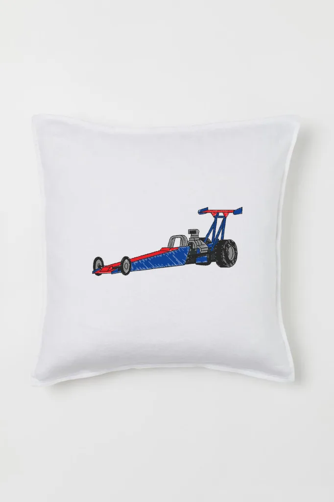 Дизайн машинной вышивки «Гоночный драгстер» (87×40 мм) — вид 2