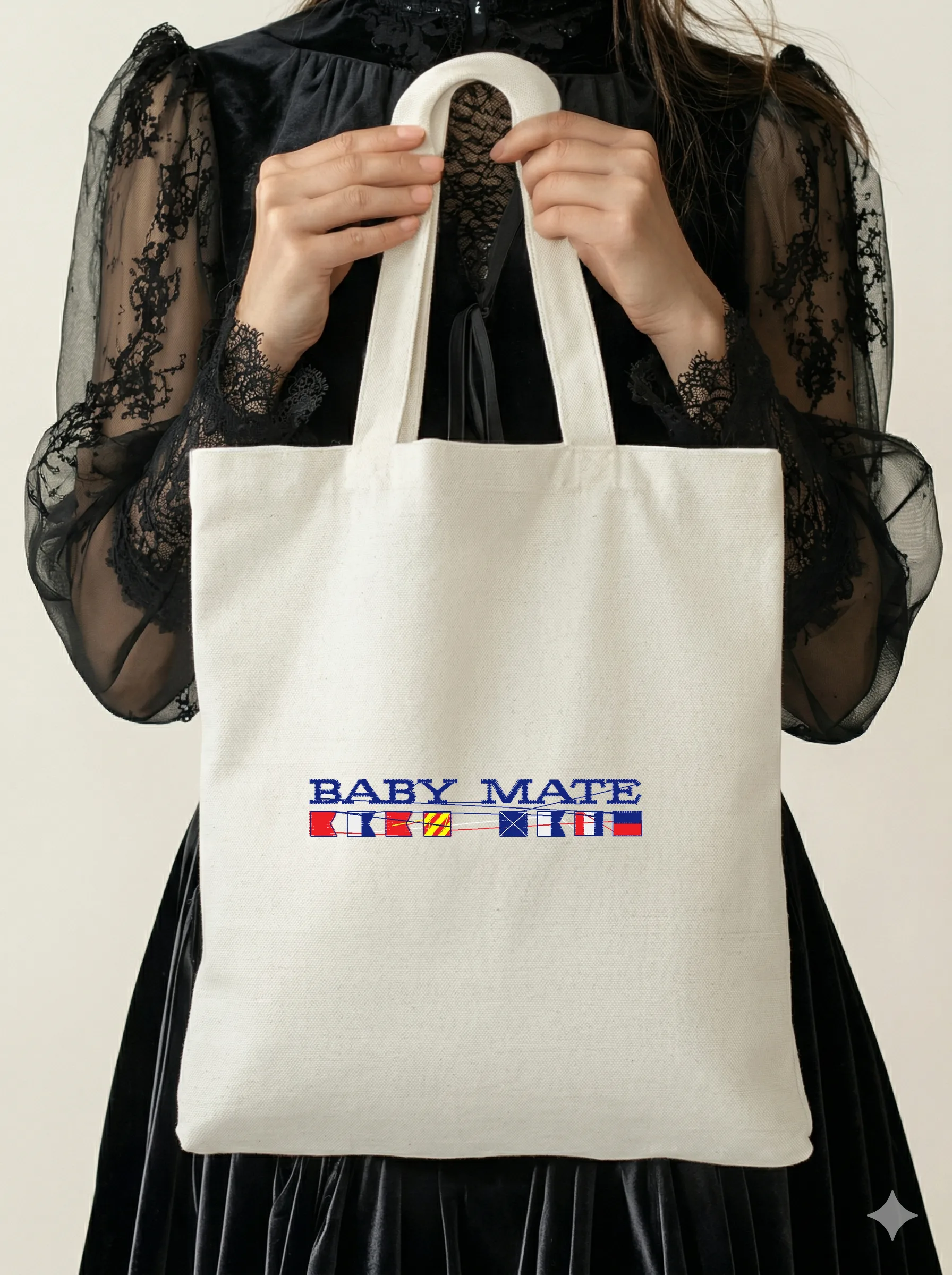 Дизайн машинной вышивки «Морская надпись Baby Mate» (97.8×16.8 мм) — вид 5