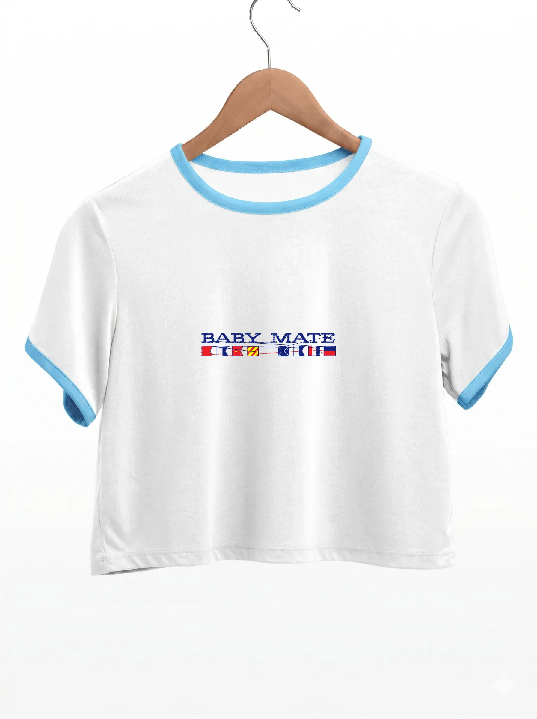 Дизайн машинной вышивки «Морская надпись Baby Mate» (97.8×16.8 мм) — вид 9