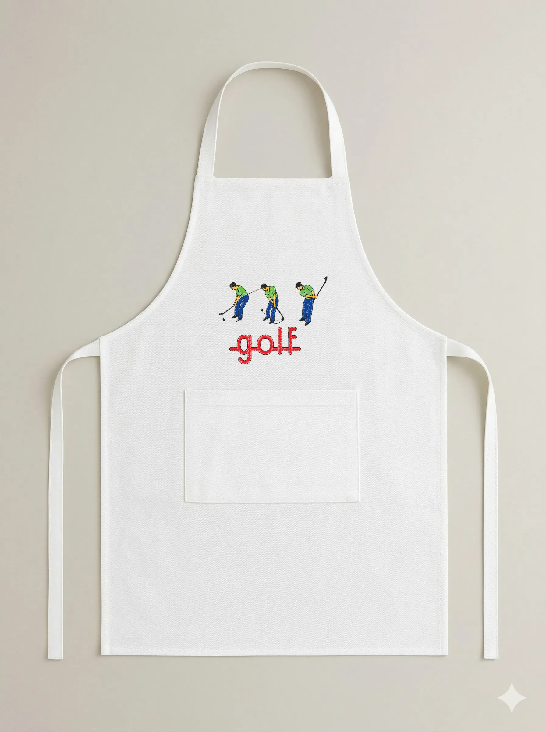Дизайн машинной вышивки «Игроки в гольф» (88.9×71.7 мм) — вид 6
