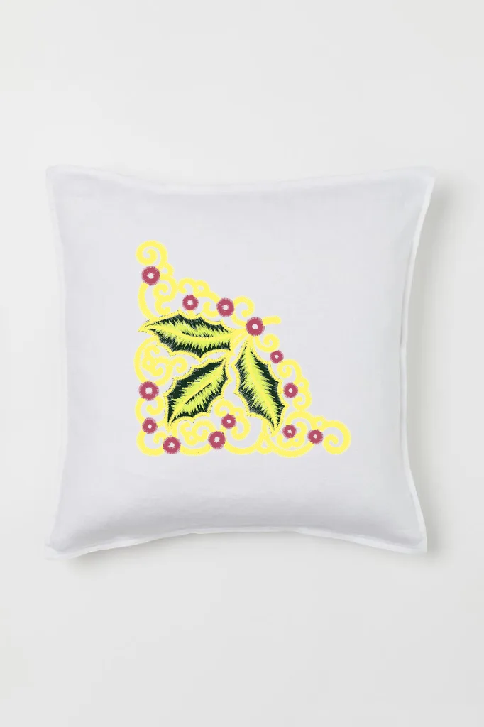 Дизайн машинной вышивки «Рождественский уголок с остролистом» (96.3×96.4 мм) — вид 2