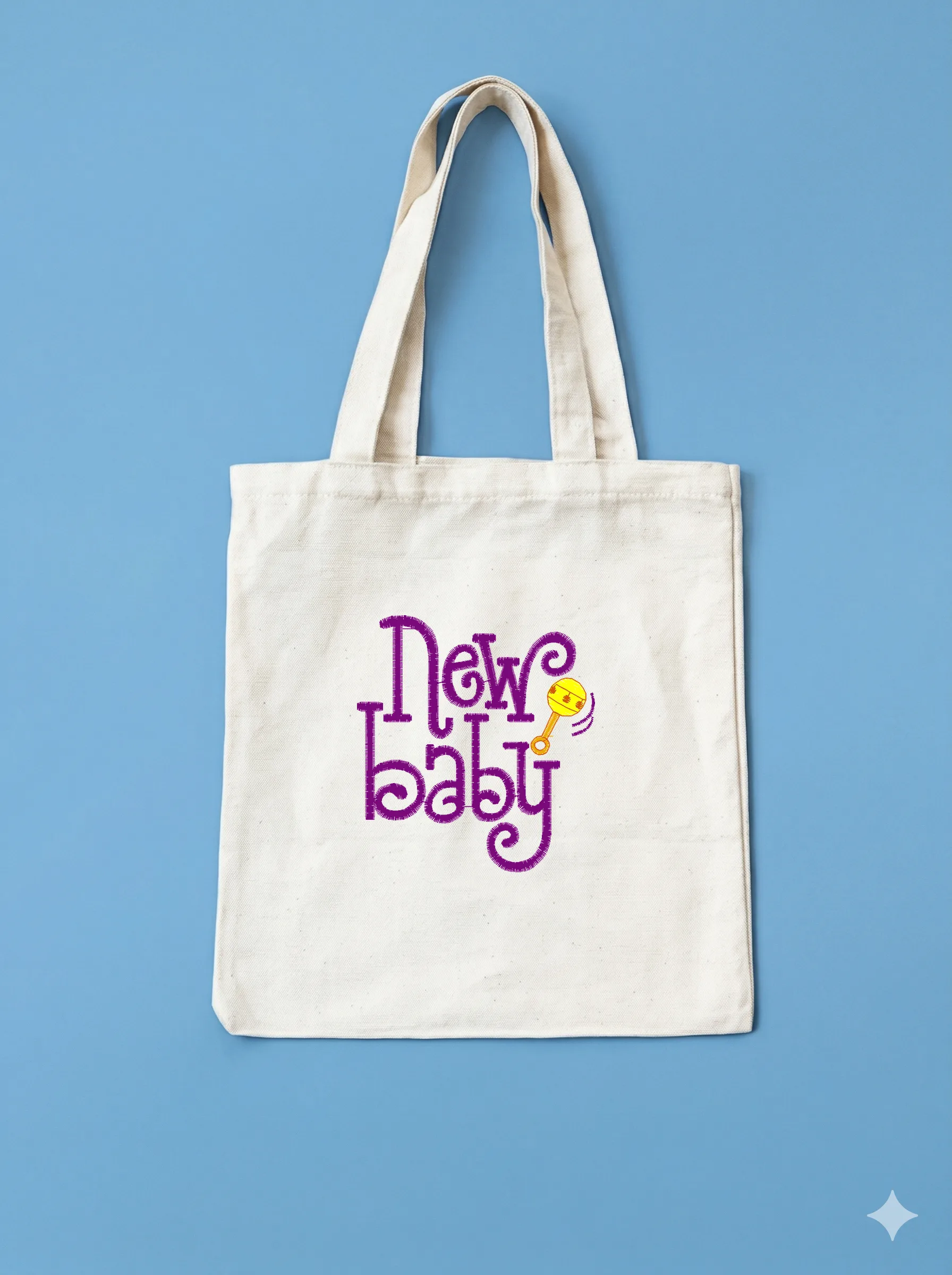 Дизайн машинной вышивки «Надпись New Baby» (69.2×74.8 мм) — вид 10