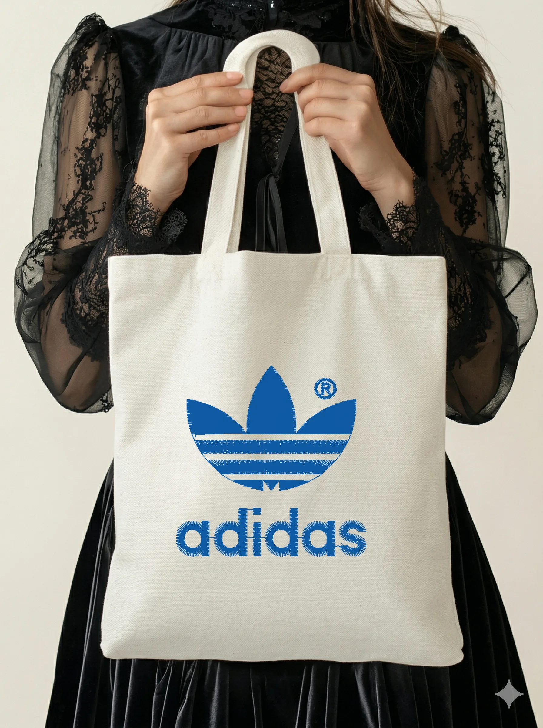 Дизайн машинной вышивки «Логотип Adidas» (59.5×59.9 мм) — вид 5