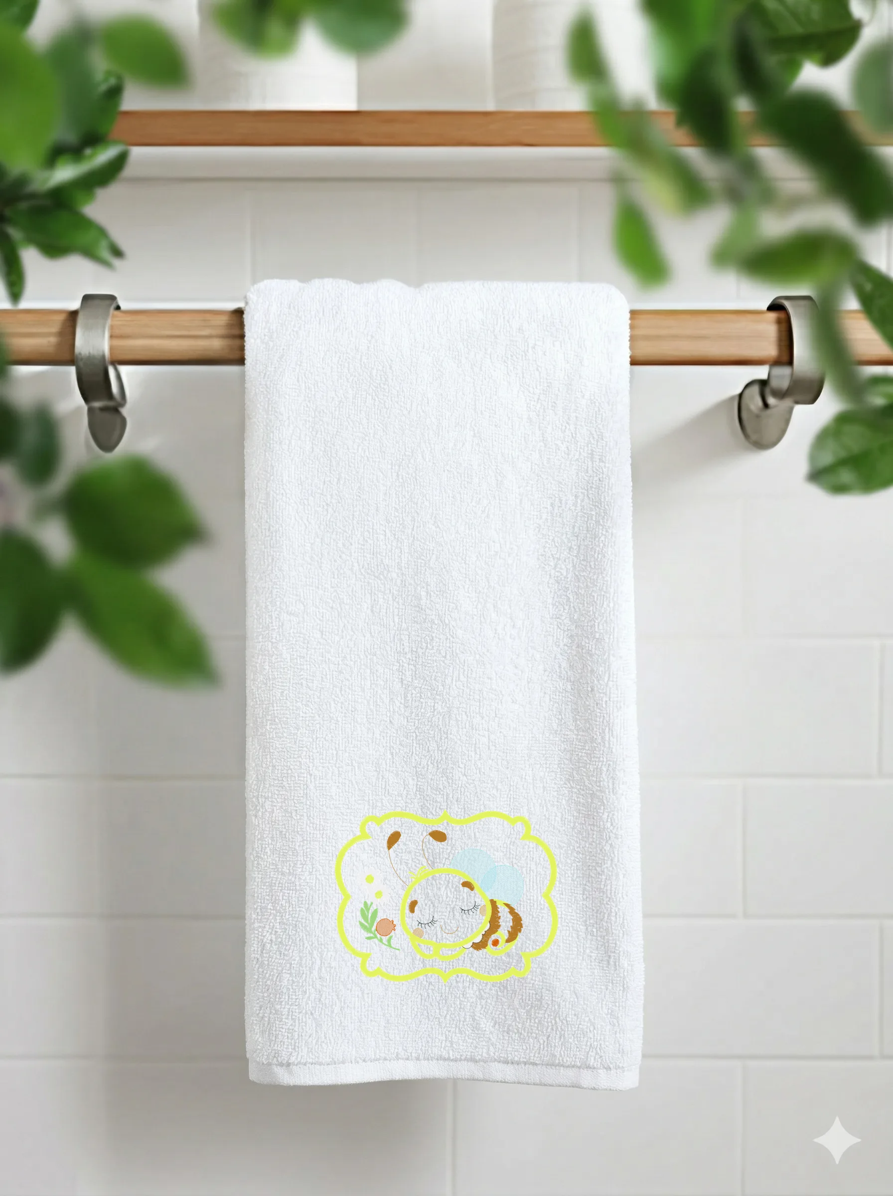 Дизайн машинной вышивки «Спящая милая пчелка» (140.4×110 мм) — вид 11