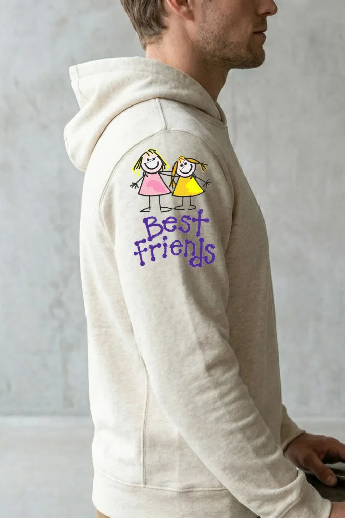 Дизайн машинной вышивки «Лучшие подружки Best Friends» (71.9×99.6 мм) — вид 3