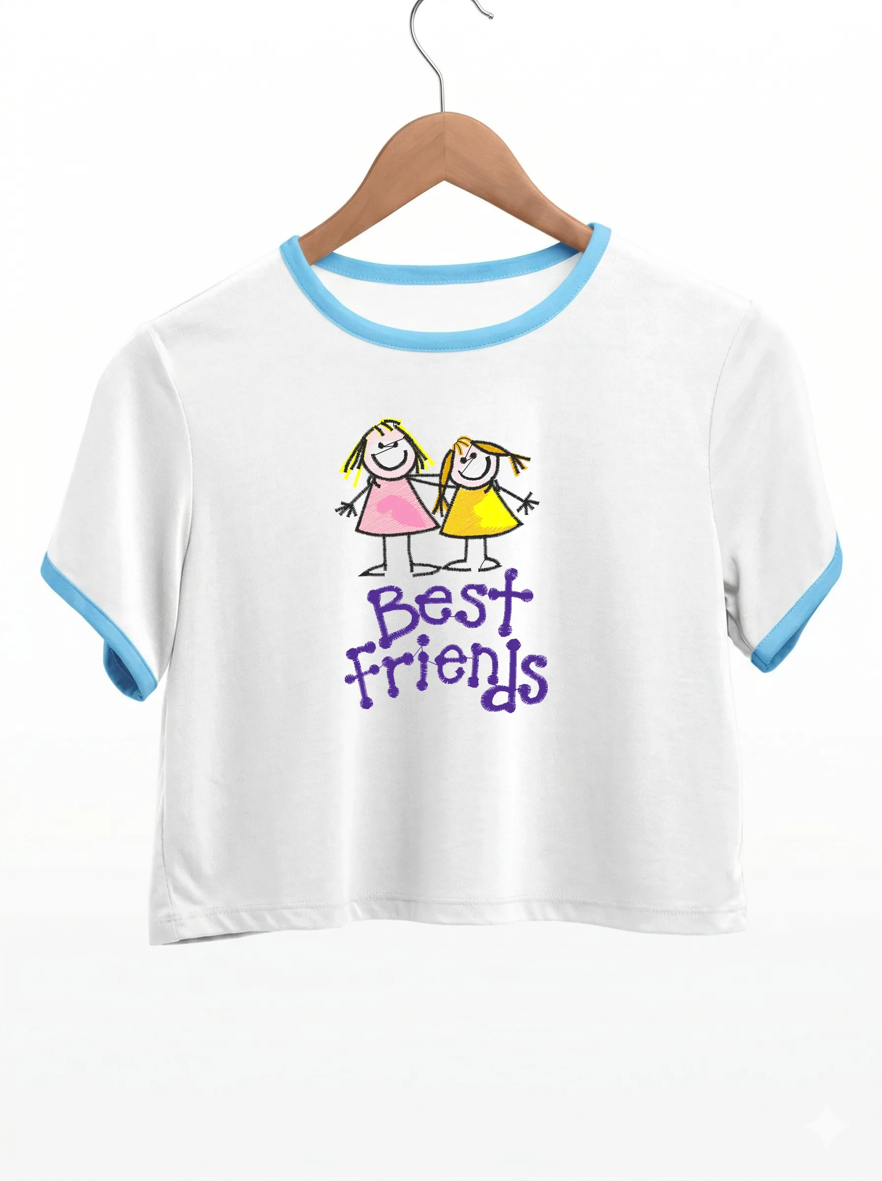 Дизайн машинной вышивки «Лучшие подружки Best Friends» (71.9×99.6 мм) — вид 9