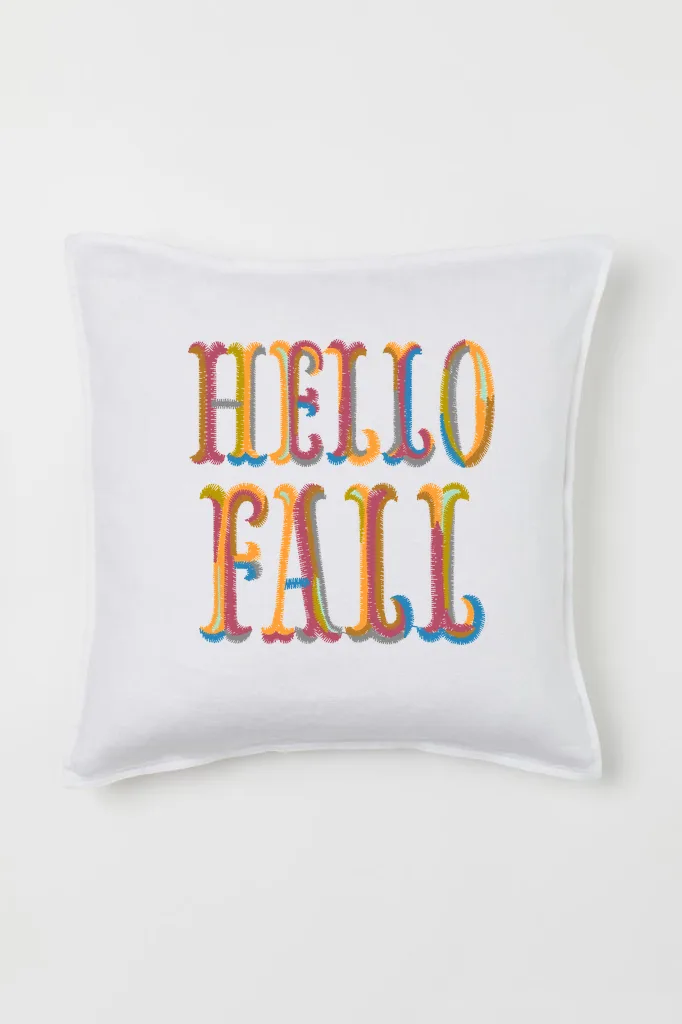 Дизайн машинной вышивки «Разноцветная надпись Hello Fall» (67.9×67.8 мм) — вид 2