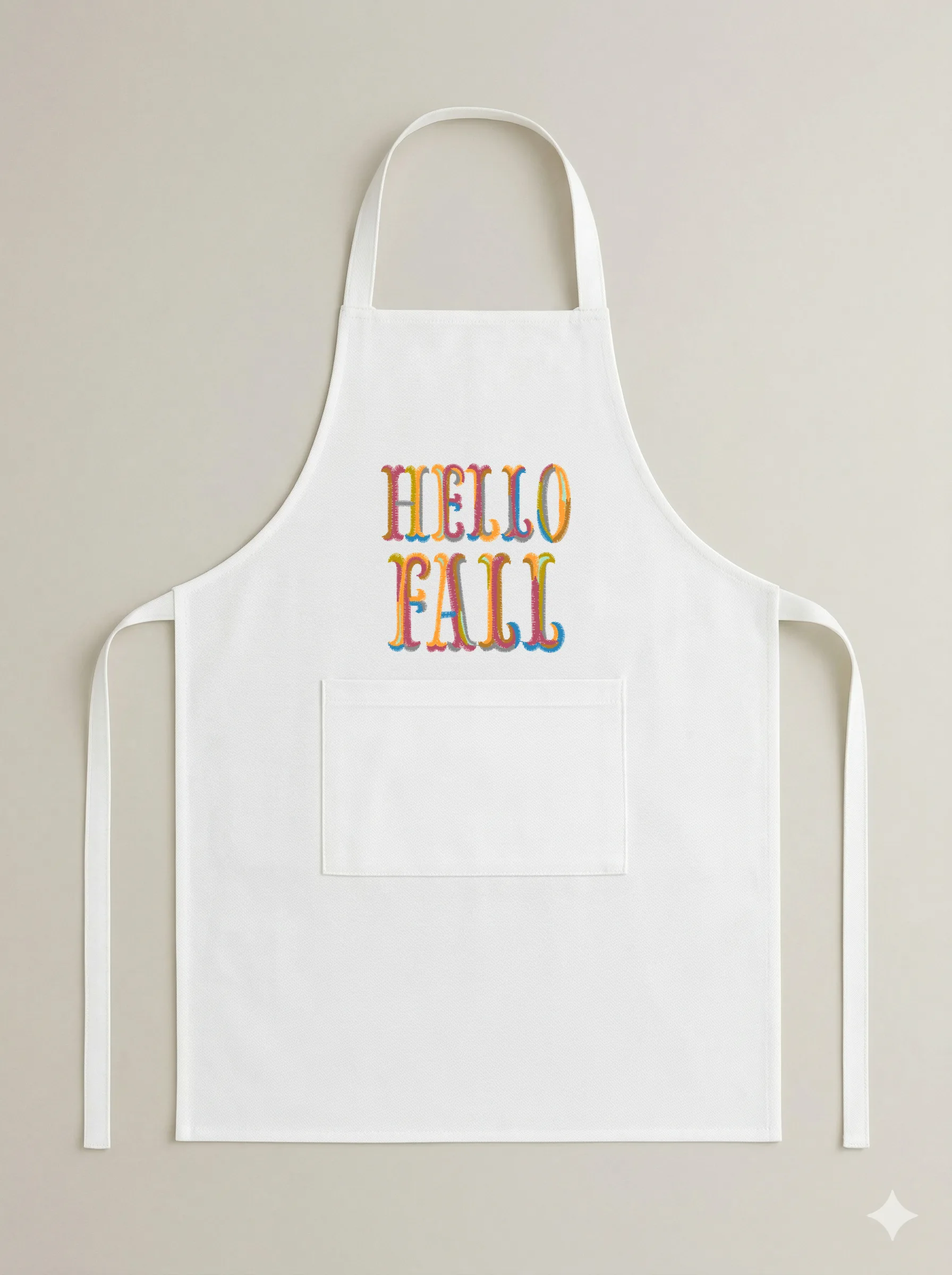 Дизайн машинной вышивки «Разноцветная надпись Hello Fall» (67.9×67.8 мм) — вид 6