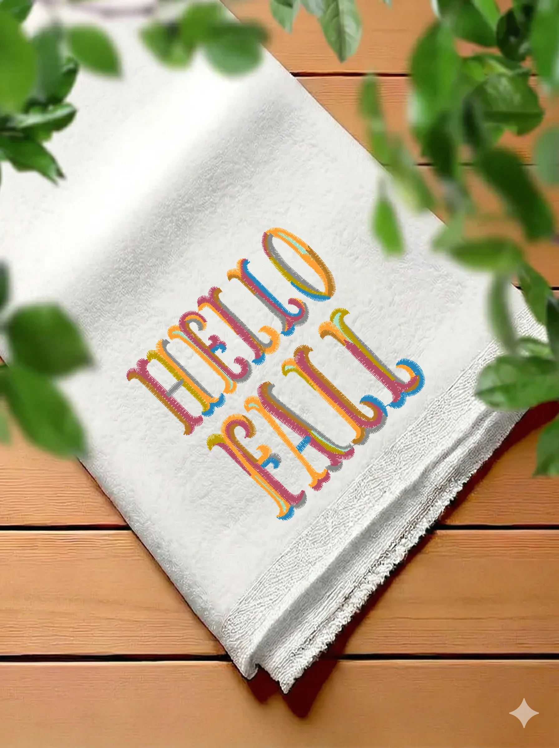 Дизайн машинной вышивки «Разноцветная надпись Hello Fall» (67.9×67.8 мм) — вид 7
