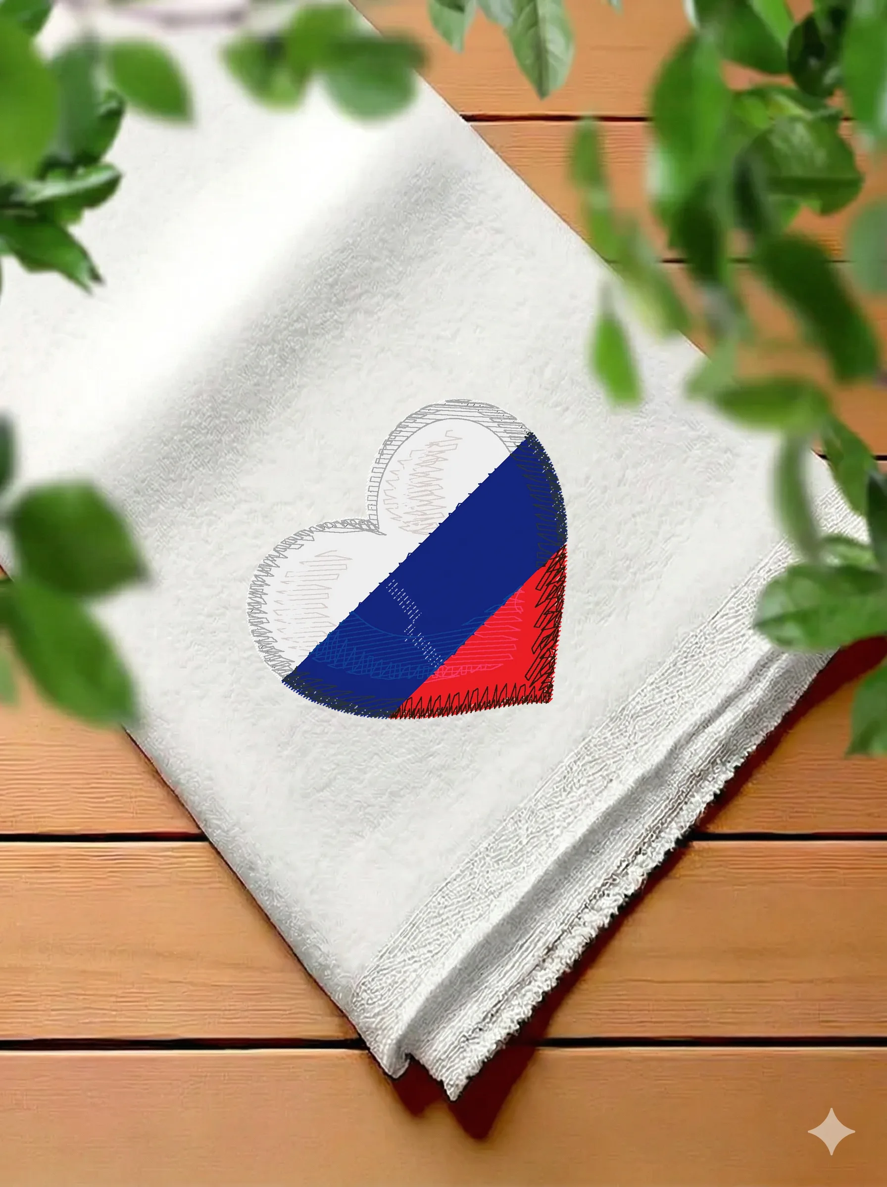 Сердце с флагом России (миниатюра 7)