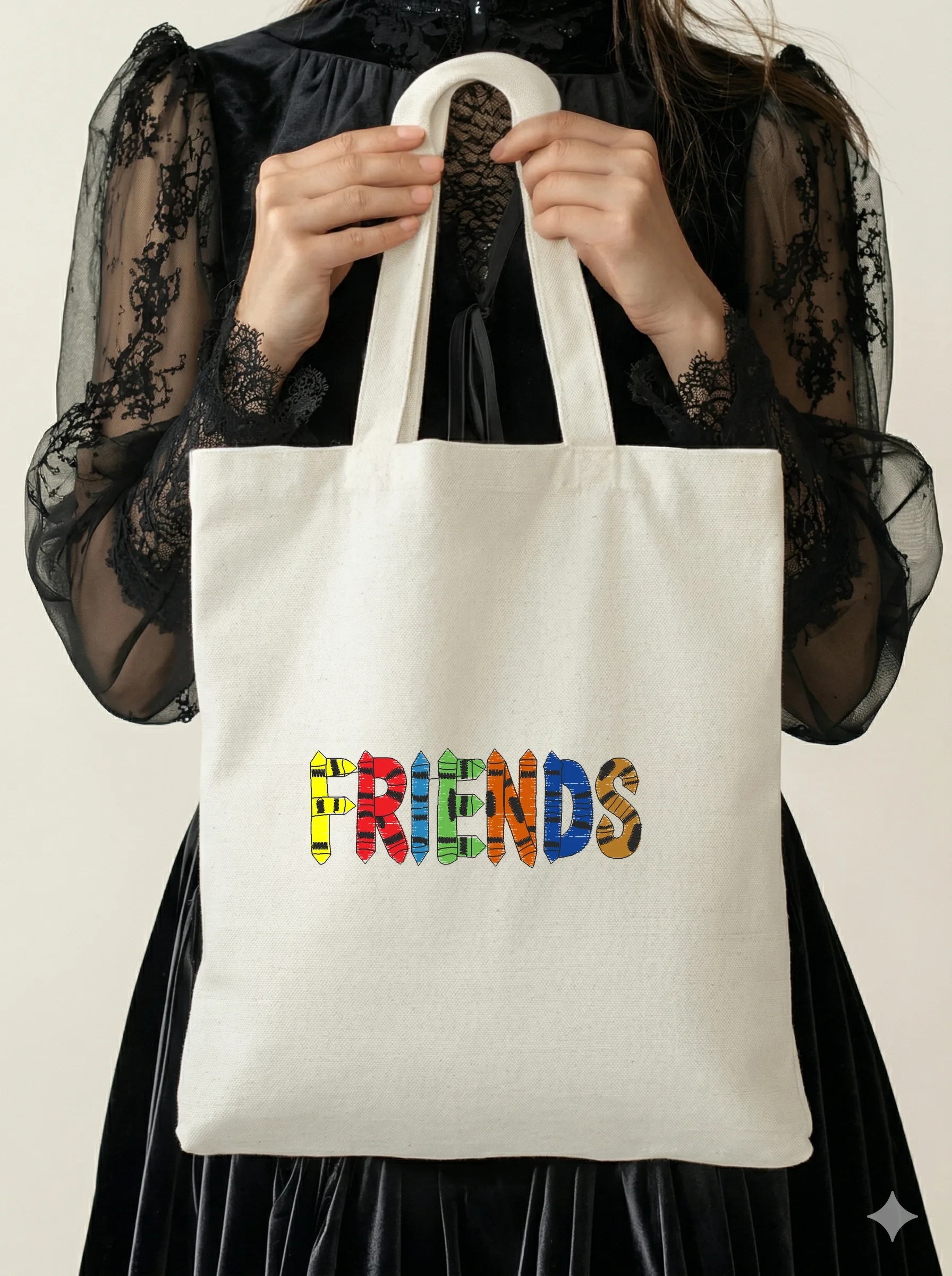 Дизайн машинной вышивки «Разноцветная надпись Friends» (98.2×35.2 мм) — вид 5