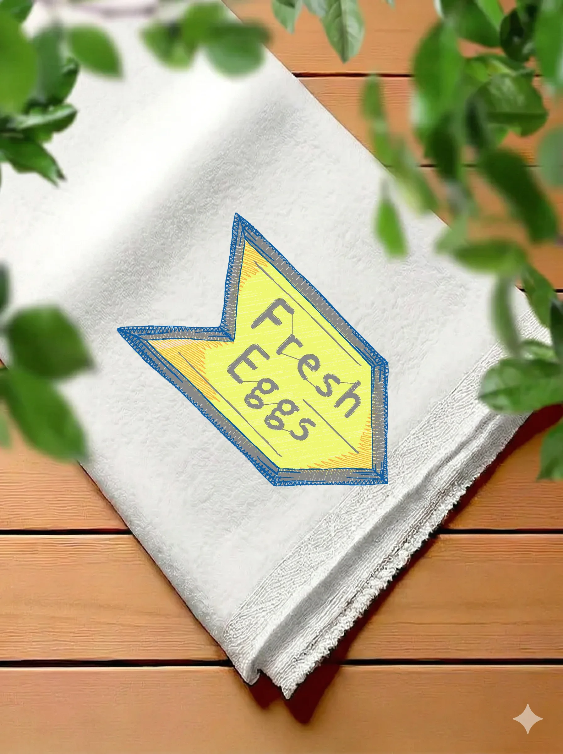 Дизайн машинной вышивки «Указатель Fresh Eggs» (92.9×53.8 мм) — вид 7