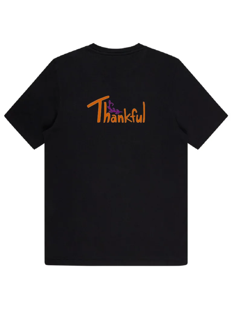 Дизайн машинной вышивки «Надпись Thankful с веточкой» (71.2×151.3 мм) — вид 4