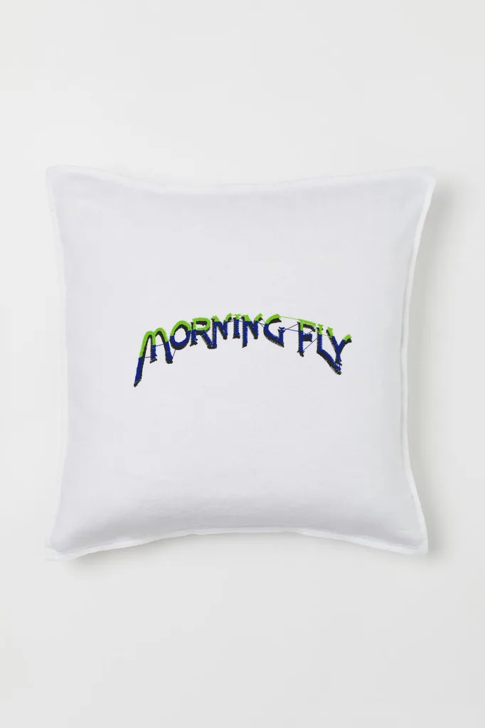 Дизайн машинной вышивки «Стильная надпись Morning Fly» (93.4×31.8 мм) — вид 2