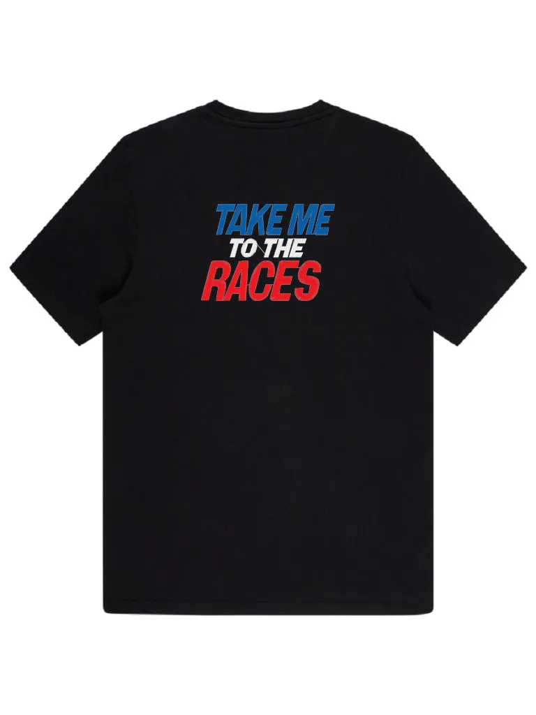 Дизайн машинной вышивки «Надпись Take Me To The Races» (97.9×71.1 мм) — вид 4