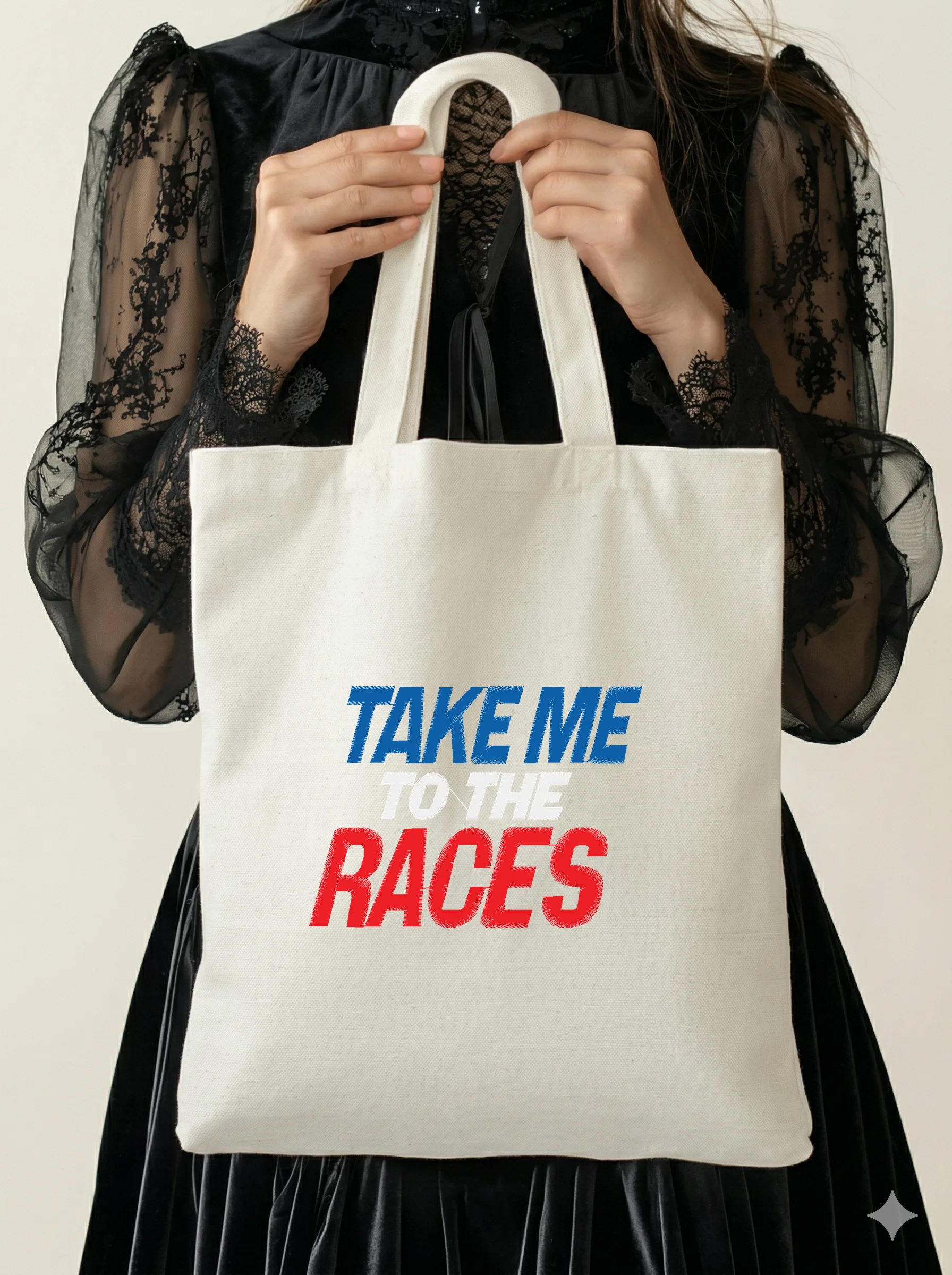 Дизайн машинной вышивки «Надпись Take Me To The Races» (97.9×71.1 мм) — вид 5