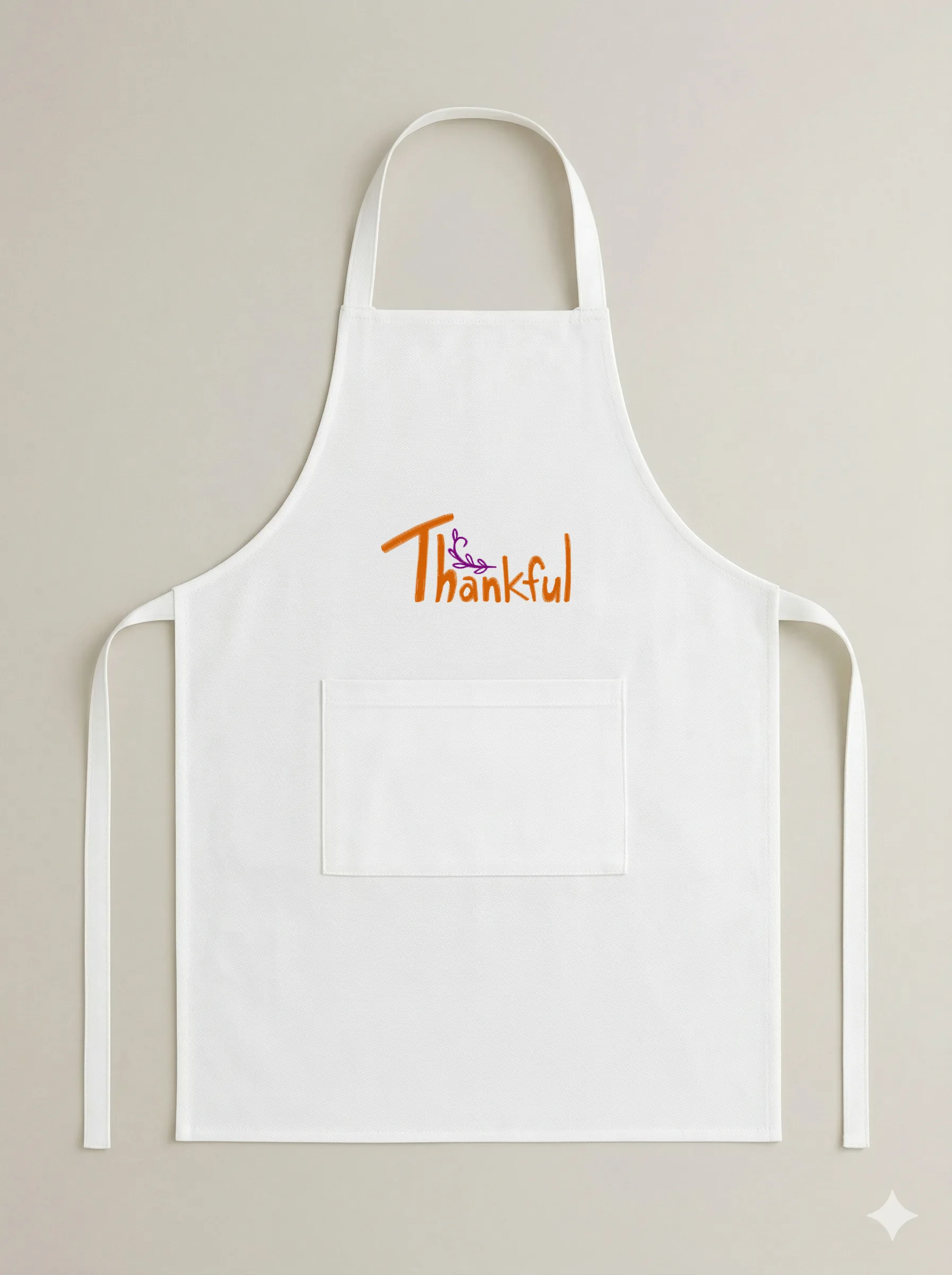 Дизайн машинной вышивки «Надпись Thankful с веточкой» (64.7×137.6 мм) — вид 6