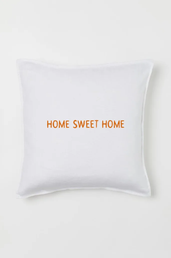 Дизайн машинной вышивки «Уютная надпись Home Sweet Home» (15.5×143.7 мм) — вид 2
