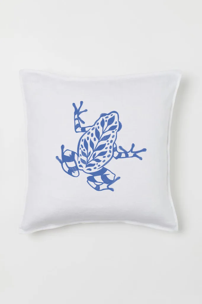 Дизайн машинной вышивки «Узорчатая синяя лягушка» (146.2×145 мм) — вид 2