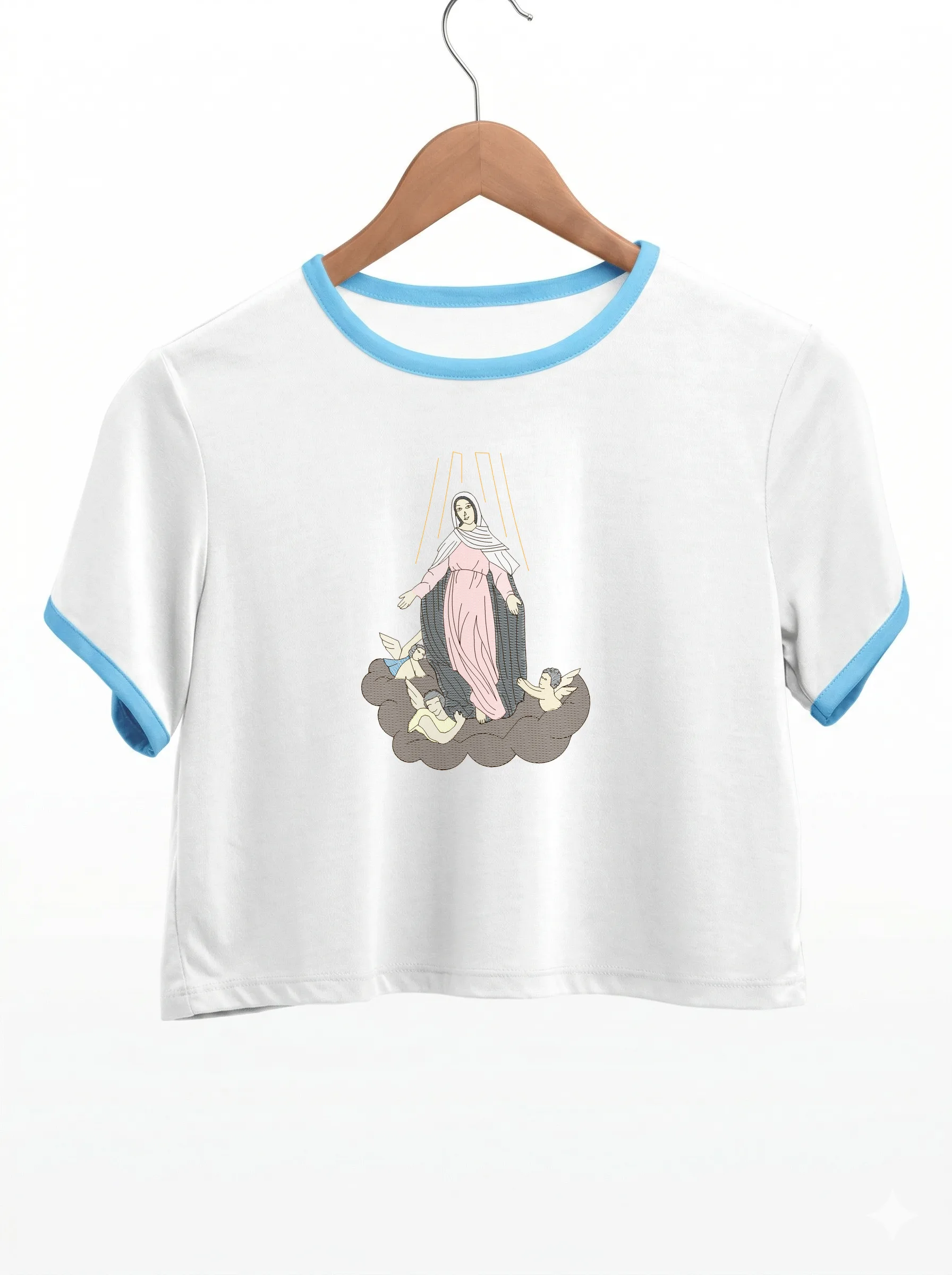Дизайн машинной вышивки «Пресвятая Дева Мария» (136.5×190 мм) — вид 9
