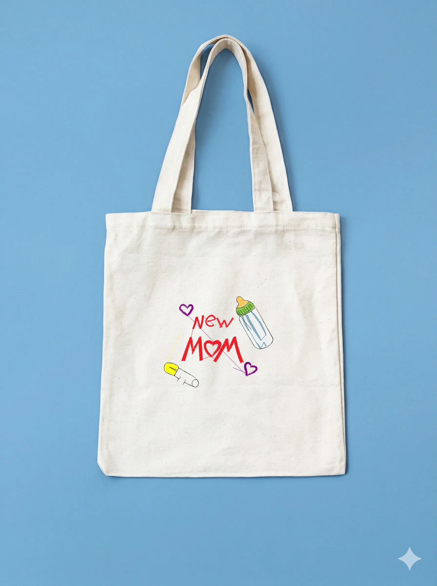 Дизайн машинной вышивки «Надпись New Mom» (100×83 мм) — вид 10