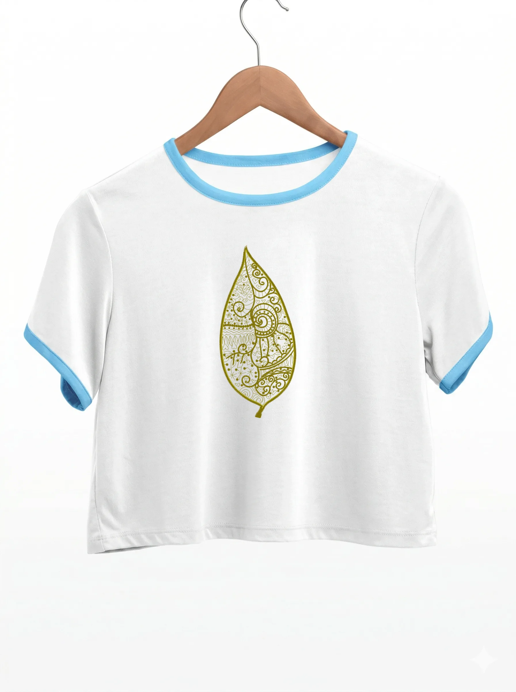 Дизайн машинной вышивки «Ажурный узорный лист» (78.4×176.4 мм) — вид 9