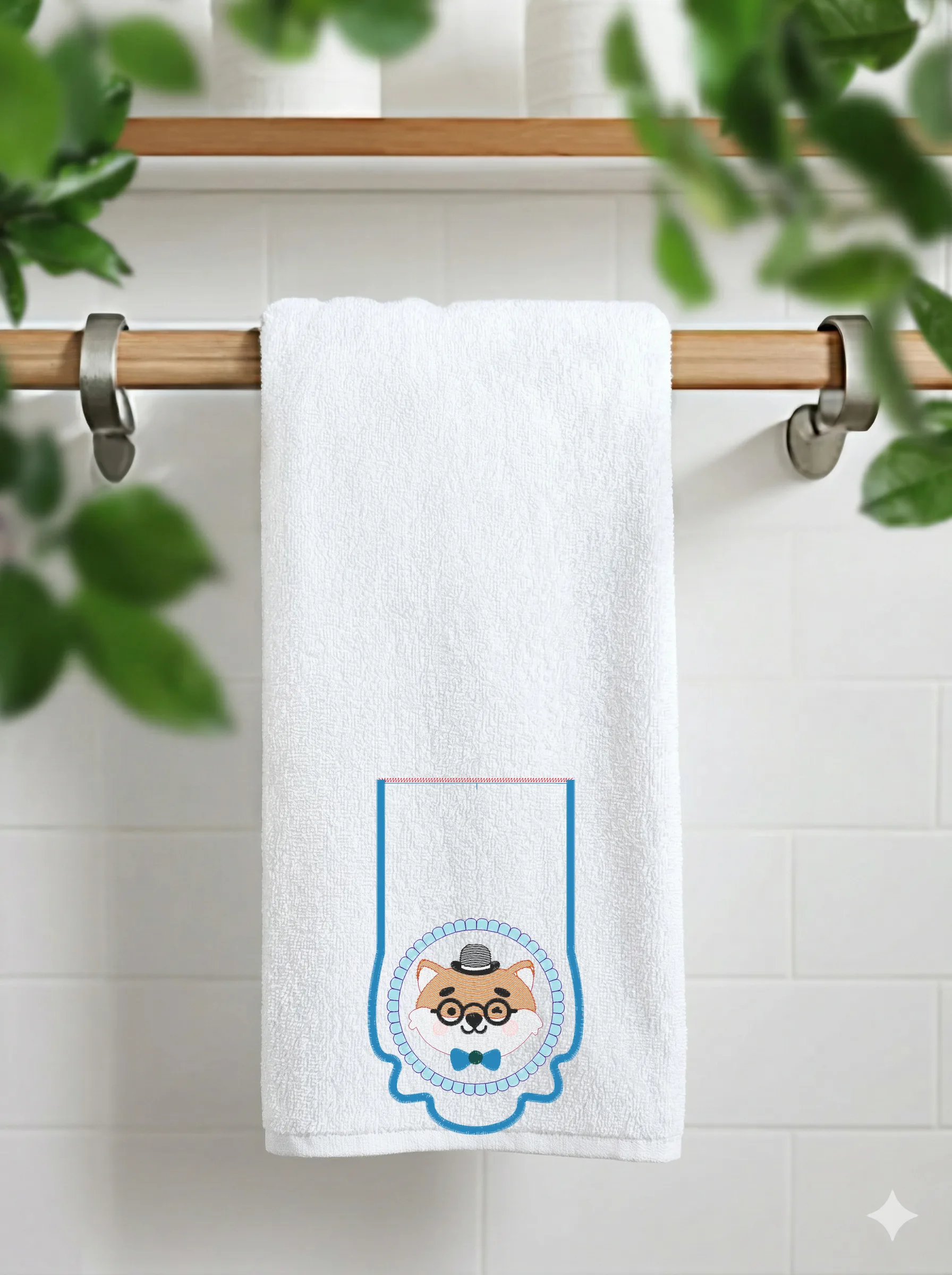 Дизайн машинной вышивки «Шеврон Лис-джентльмен» (93.6×154.6 мм) — вид 11