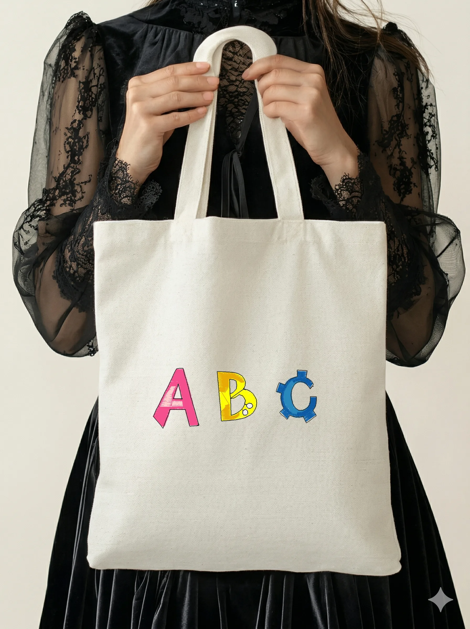 Дизайн машинной вышивки «Яркие буквы ABC» (75.4×27.6 мм) — вид 5