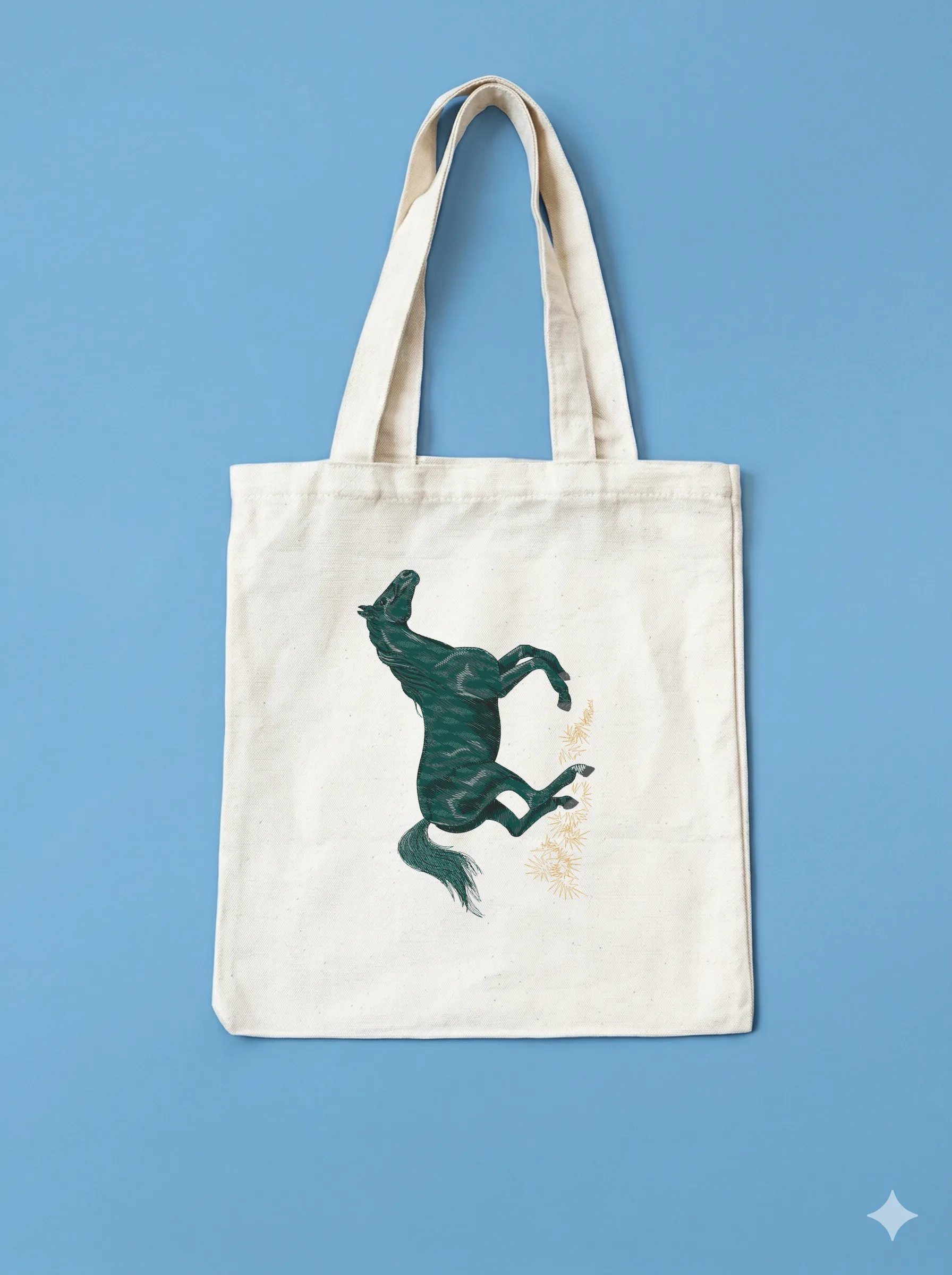 Дизайн машинной вышивки «Вороной жеребец» (139×203.8 мм) — вид 10
