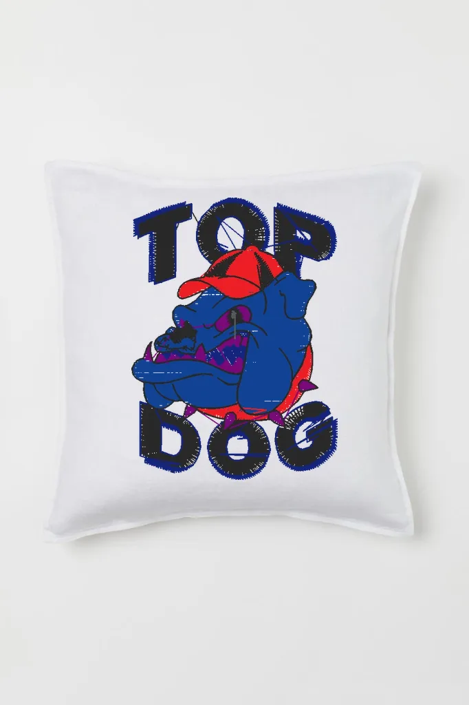 Дизайн машинной вышивки «Крутой бульдог Top Dog» (41.3×56.7 мм) — вид 2