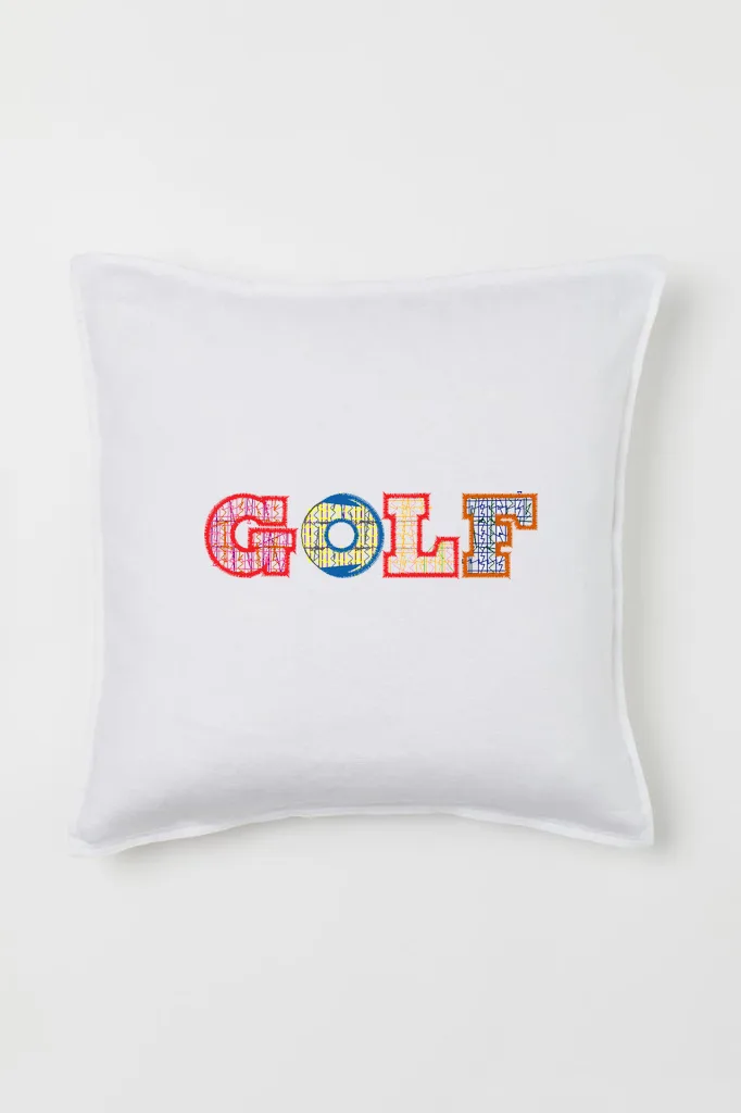Дизайн машинной вышивки «Спортивная надпись GOLF» (94.7×24.9 мм) — вид 2