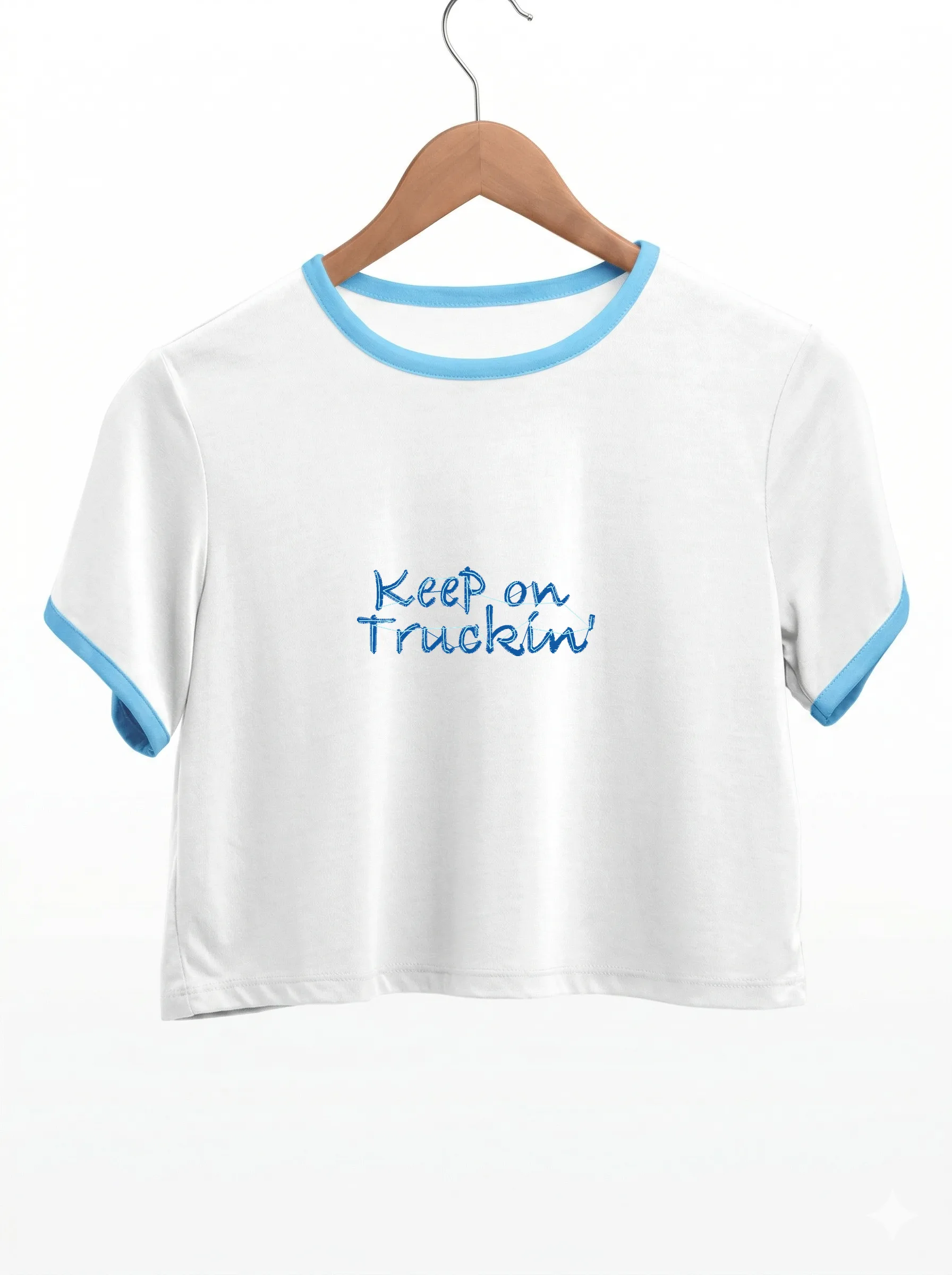 Дизайн машинной вышивки «Надпись Keep on Truckin» (77×29 мм) — вид 9