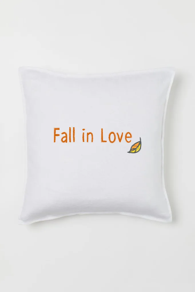 Дизайн машинной вышивки «Надпись Fall in Love» (100.8×30 мм) — вид 2