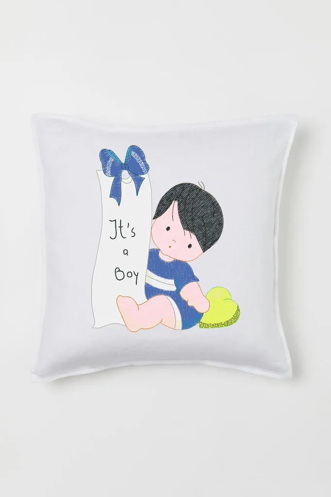 Дизайн машинной вышивки «Новорожденный мальчик» (115.3×144.9 мм) — вид 2