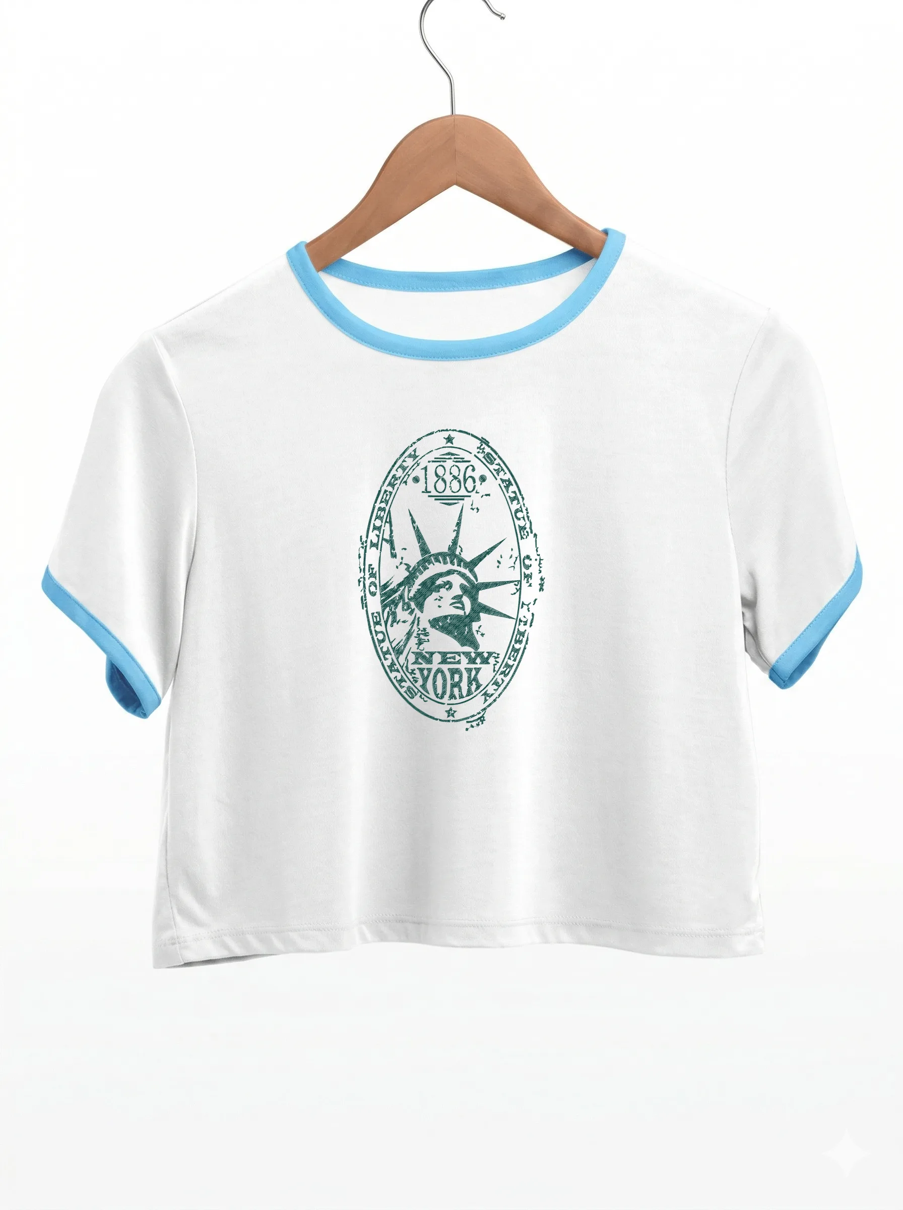 Дизайн машинной вышивки «Винтажная Статуя Свободы» (154.8×249.9 мм) — вид 9