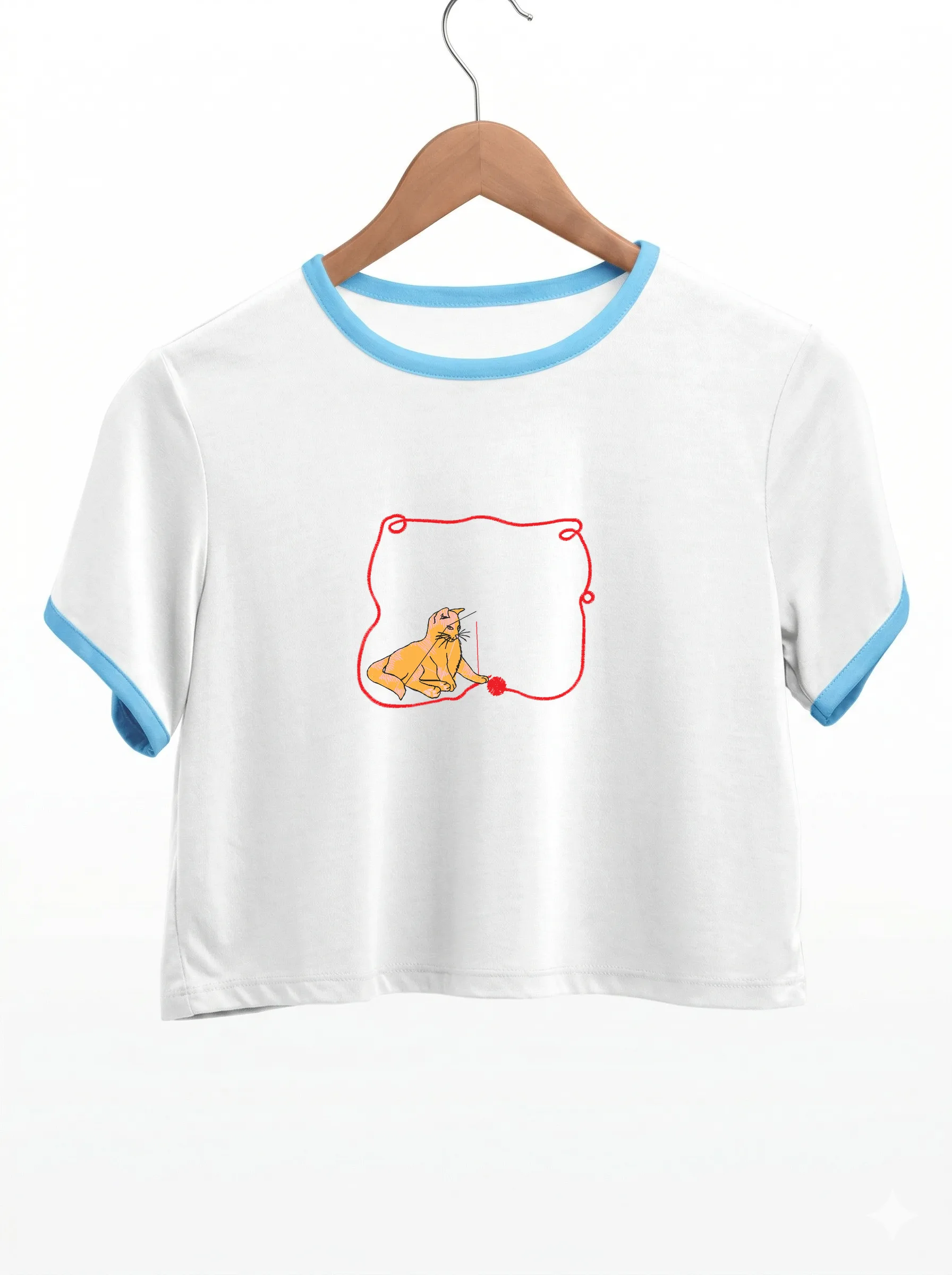 Игривый кот с клубком (миниатюра 9)
