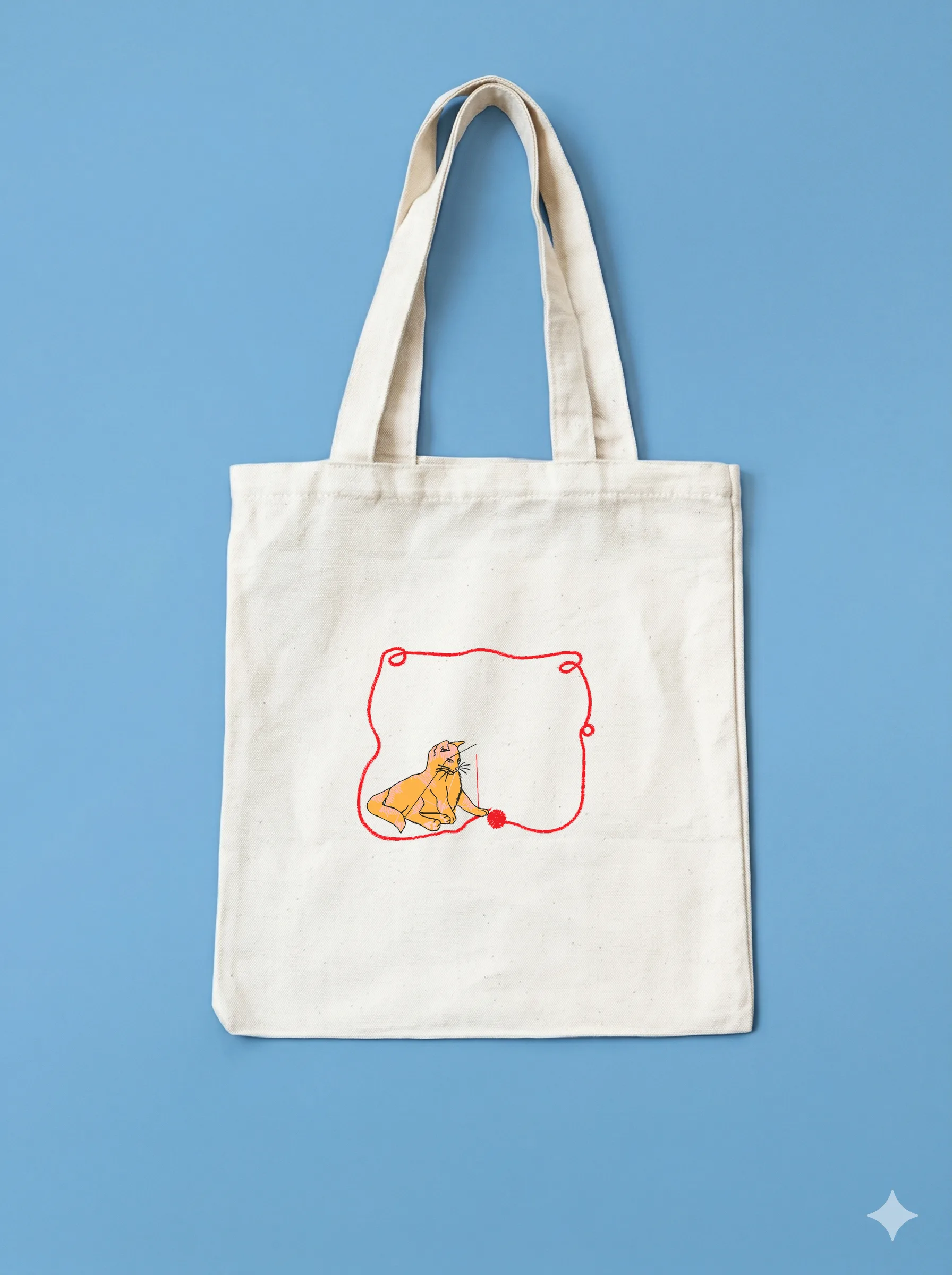 Игривый кот с клубком (миниатюра 10)