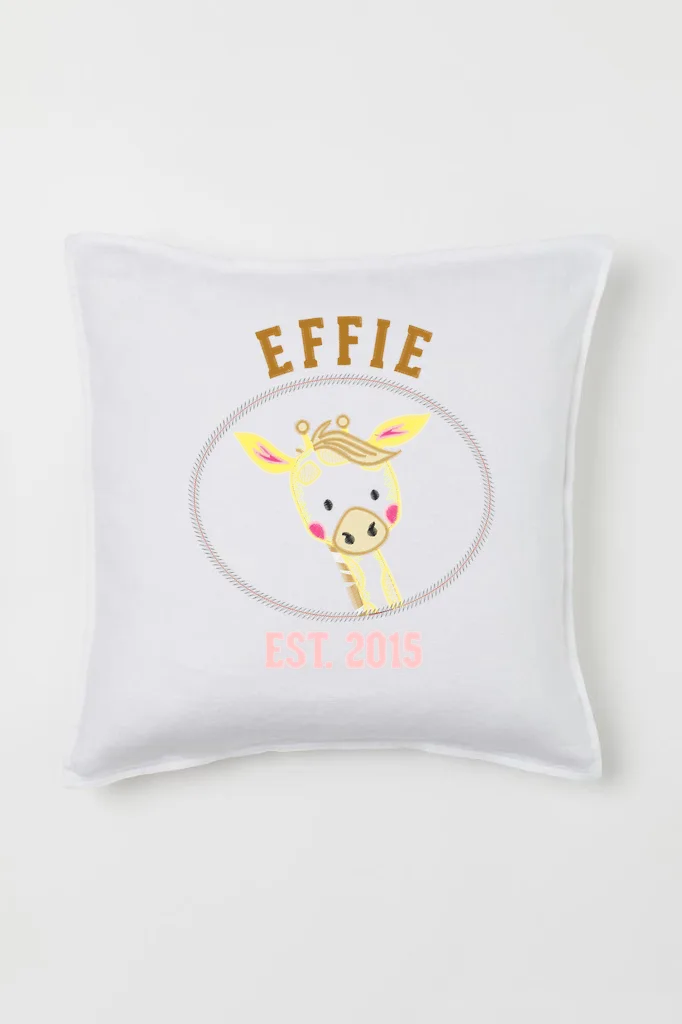 Дизайн машинной вышивки «Милый жирафик EFFIE» (193.5×168.1 мм) — вид 2