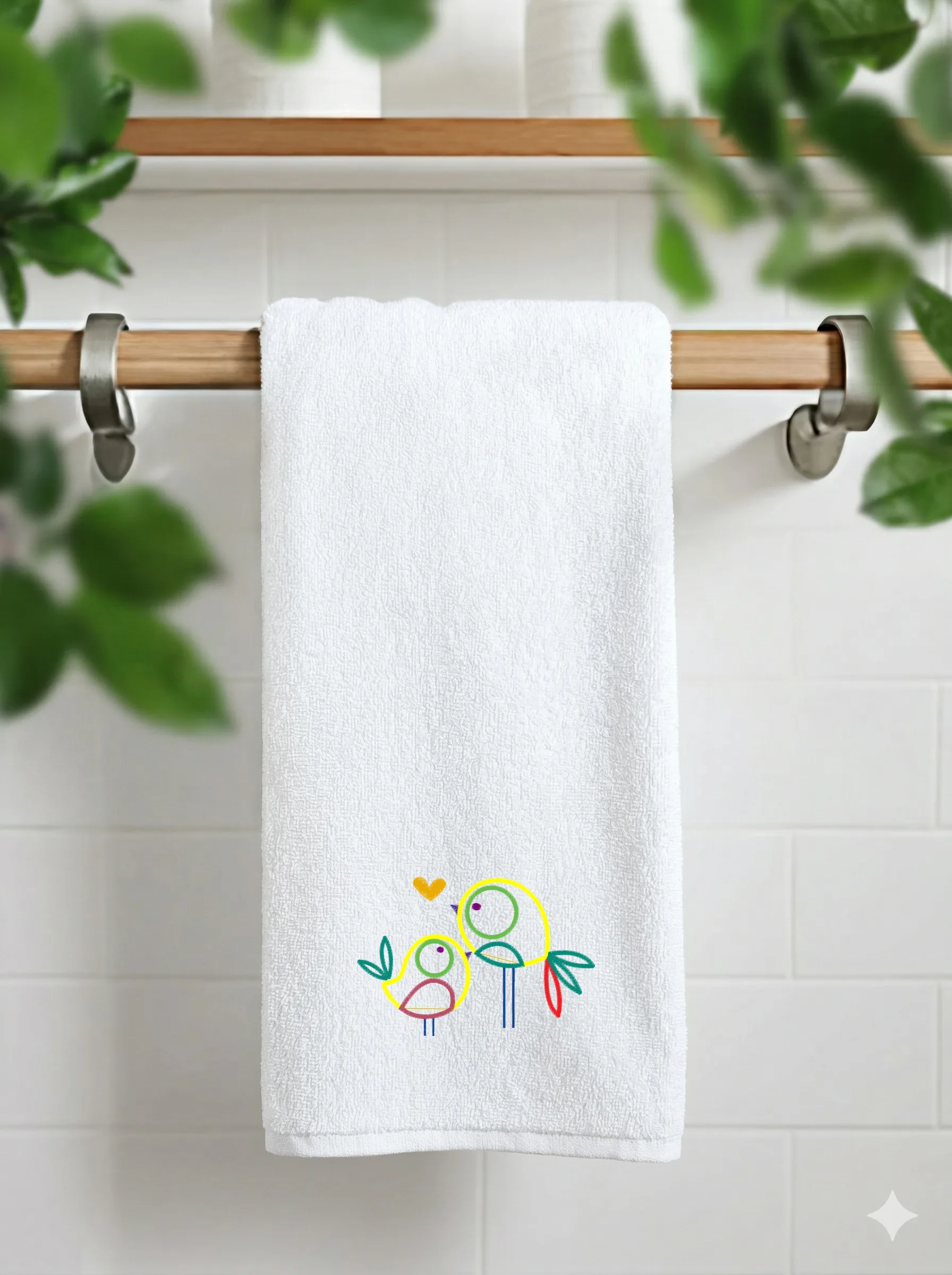 Дизайн машинной вышивки «Влюбленные птички» (100.7×150.7 мм) — вид 11