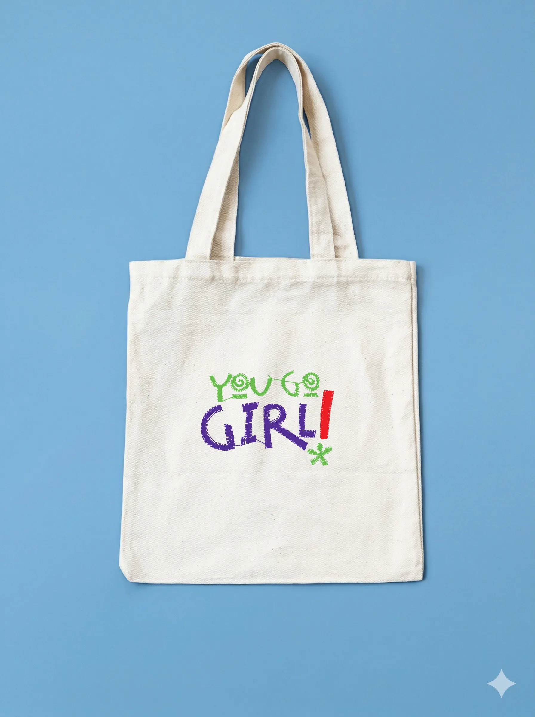 Дизайн машинной вышивки «Яркая надпись You Go Girl» (50.8×35.9 мм) — вид 10