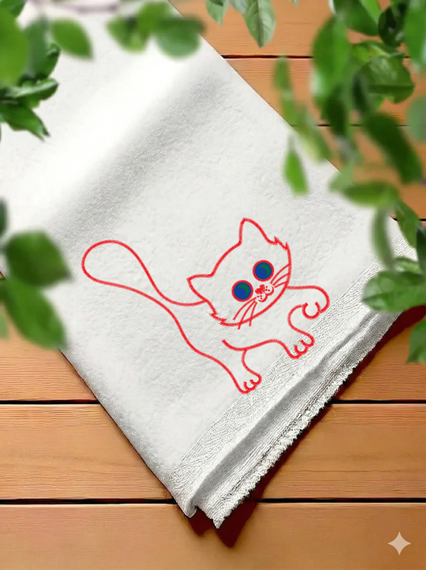 Игривый контурный котенок (миниатюра 7)