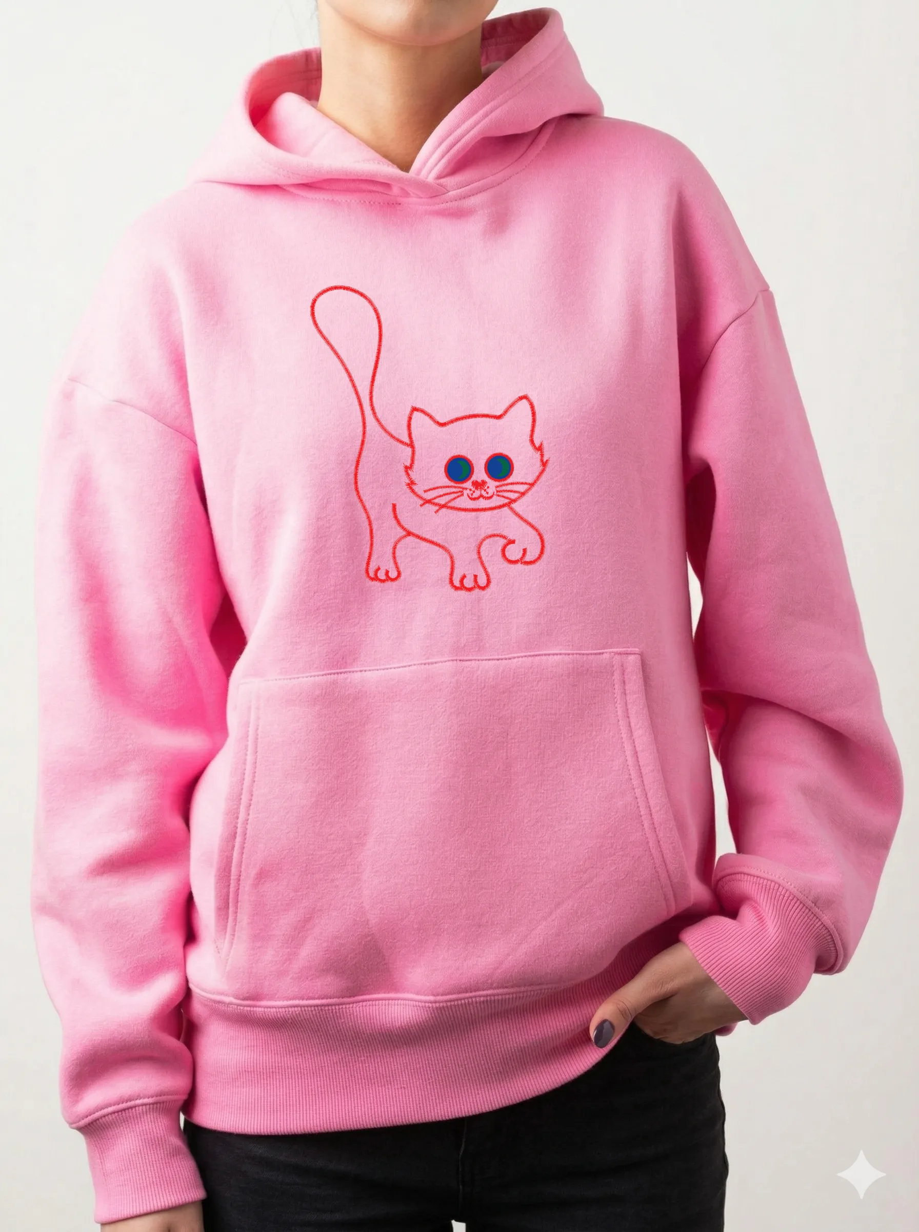 Игривый контурный котенок (миниатюра 12)